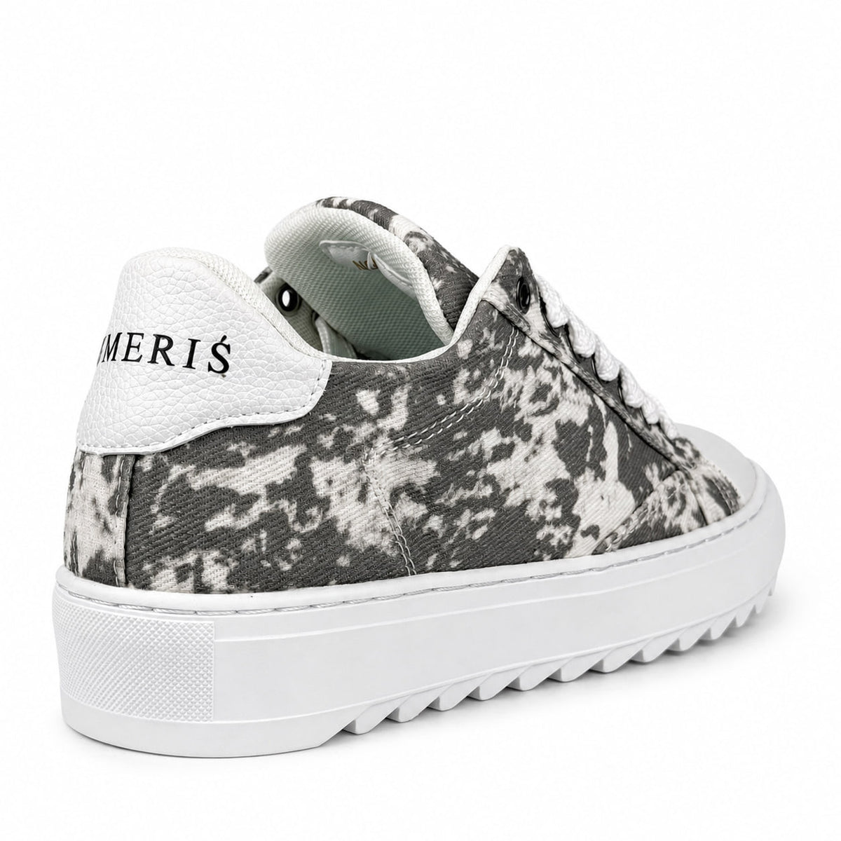 Numeris Low-Top Platform Sneaker – Grey & White