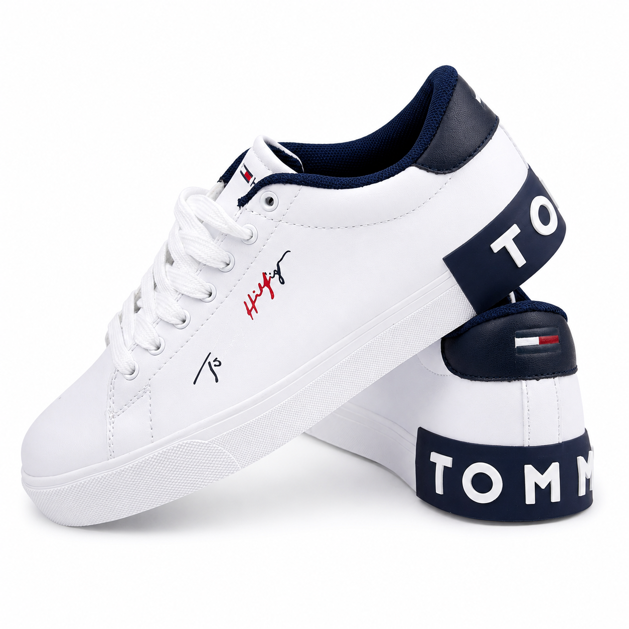 Tommy Hilfiger Essential Court Sneaker – White/Navy