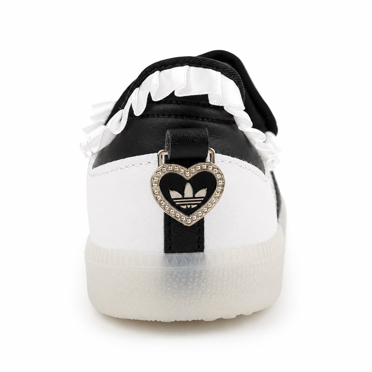 Samba Ruffle Mary Jane Black & White