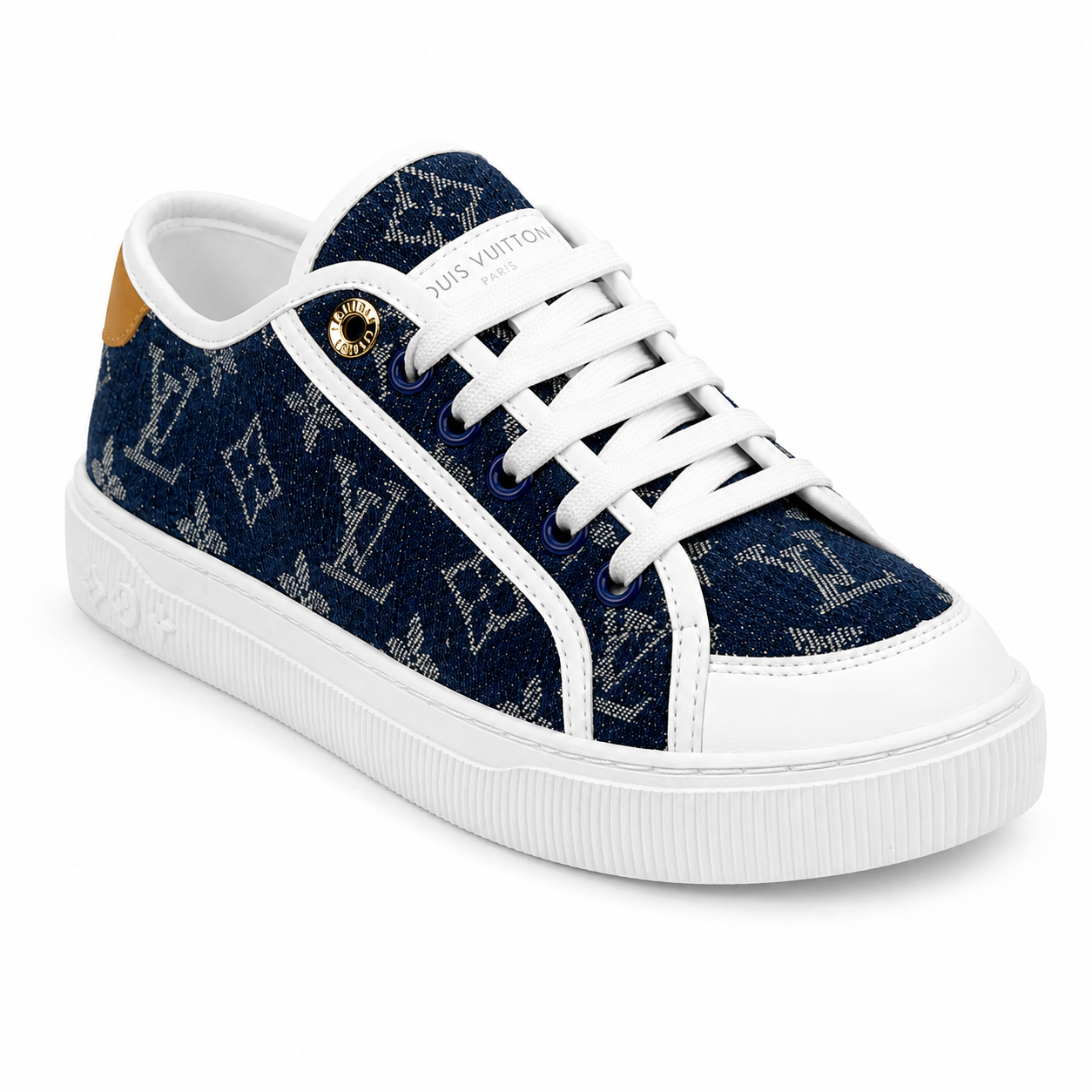 Louis Vuitton Monogram Denim Court Sneaker – Blue/White