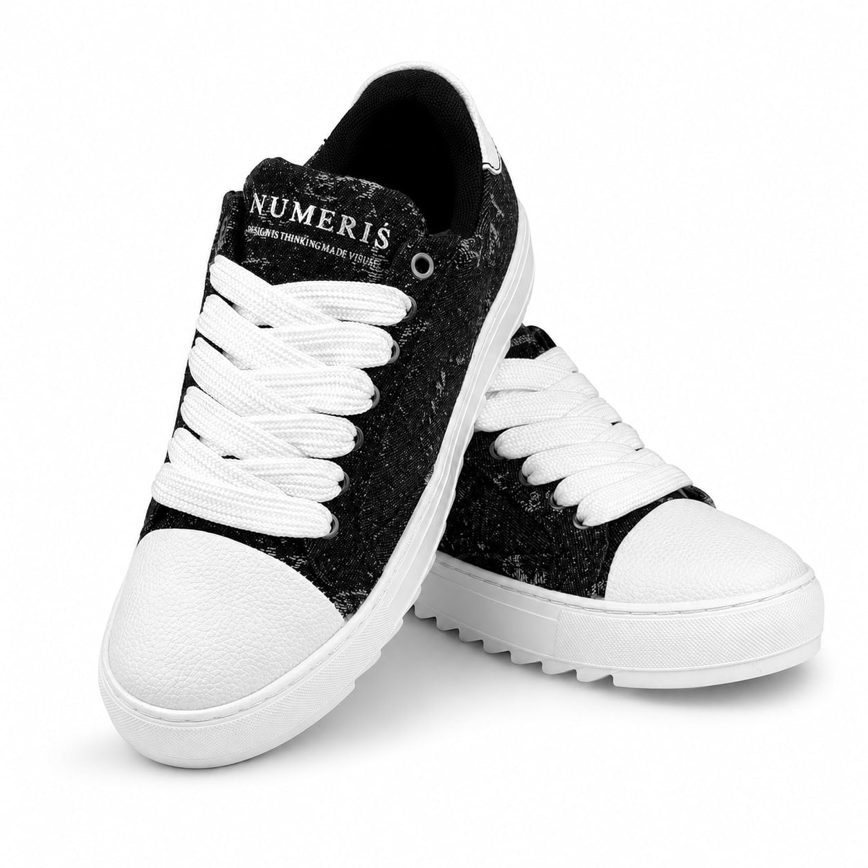 Numeris Low-Top Sneaker – White & Black
