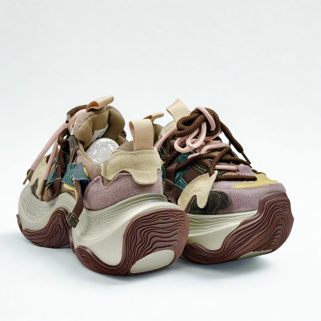 Wave Orbit Chunky Sneakers – Earth Tone Edition