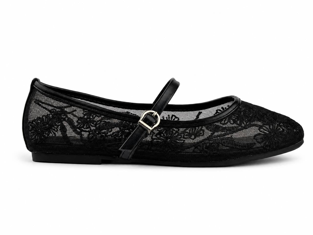 Zara Floral Lace Mary Jane Ballet Flatsً46 47 48