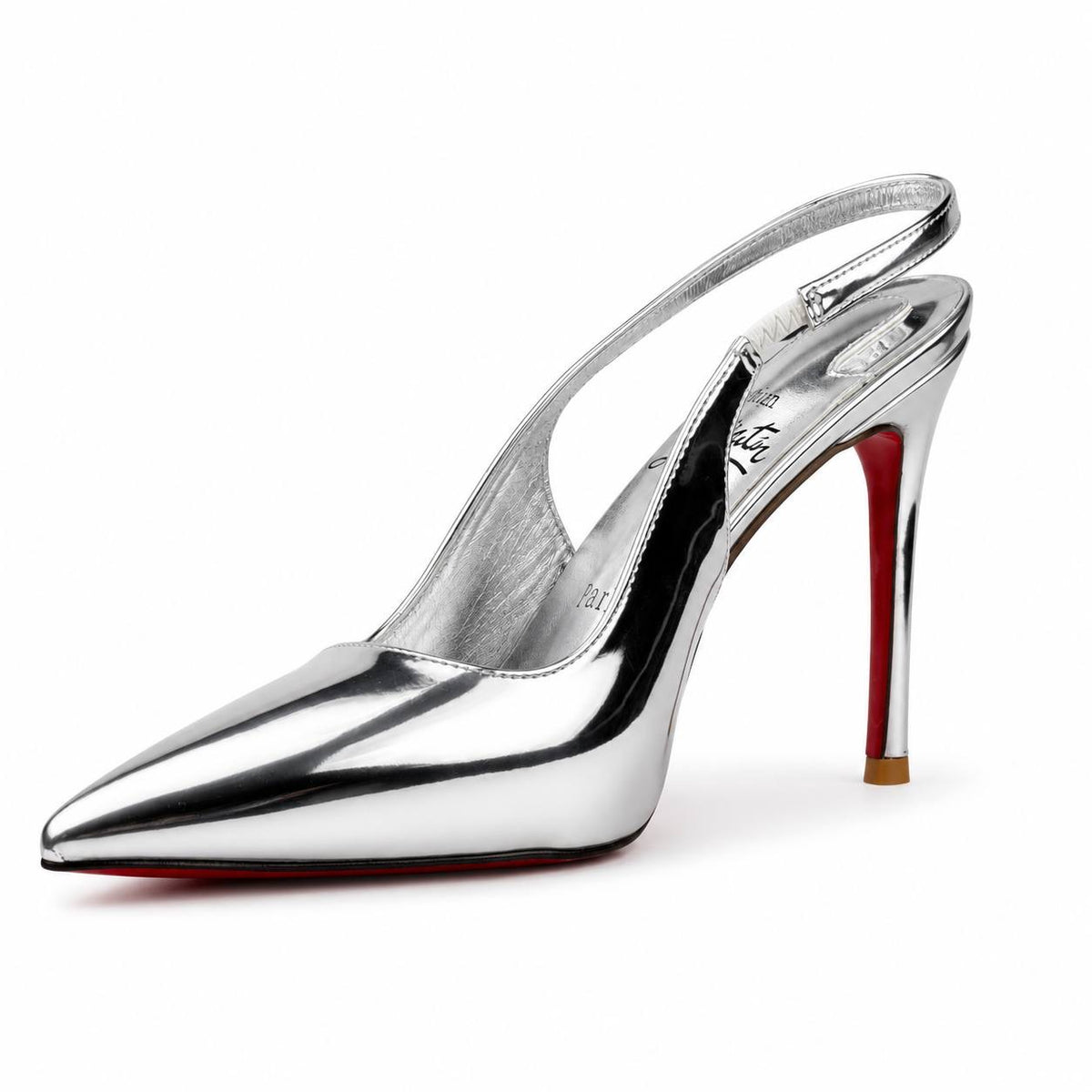 Christian Louboutin Pointed-Toe Slingback Heels