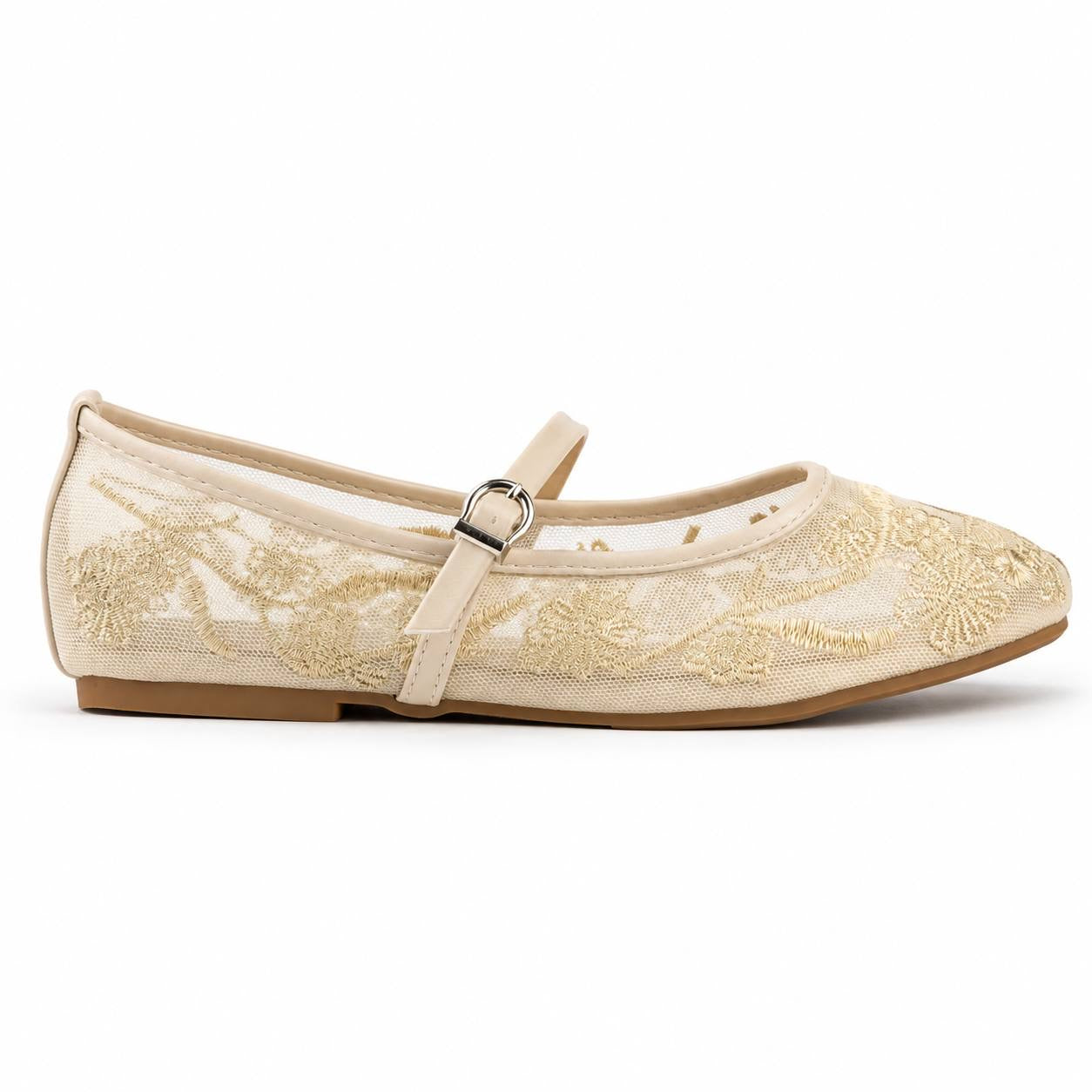 Zara Floral Lace Mary Jane Ballet Flatsً46 47 48
