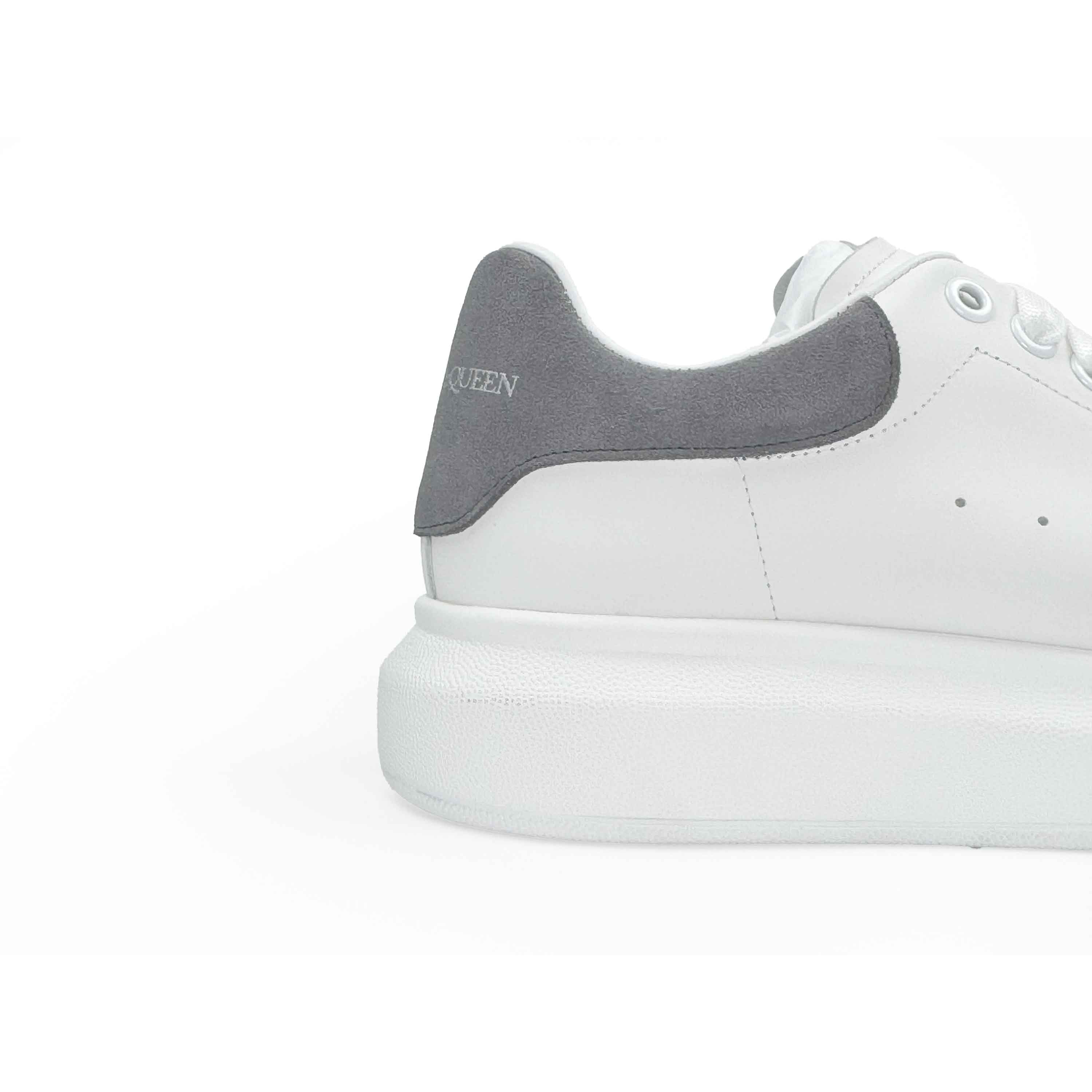 Alexander McQueen White Leather Light Grey