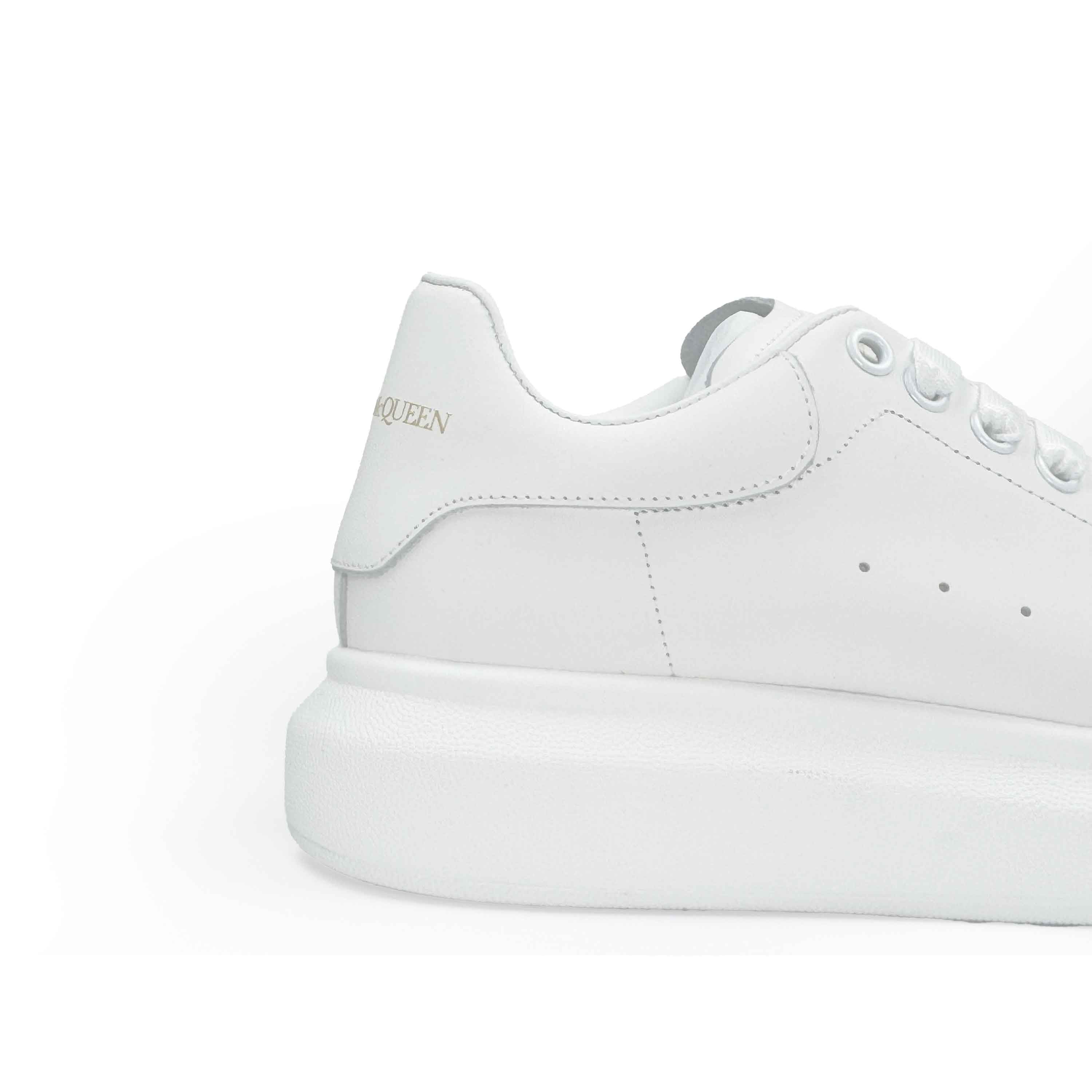 ALEXANDER MCQUEEN Oversized white leather sneakers