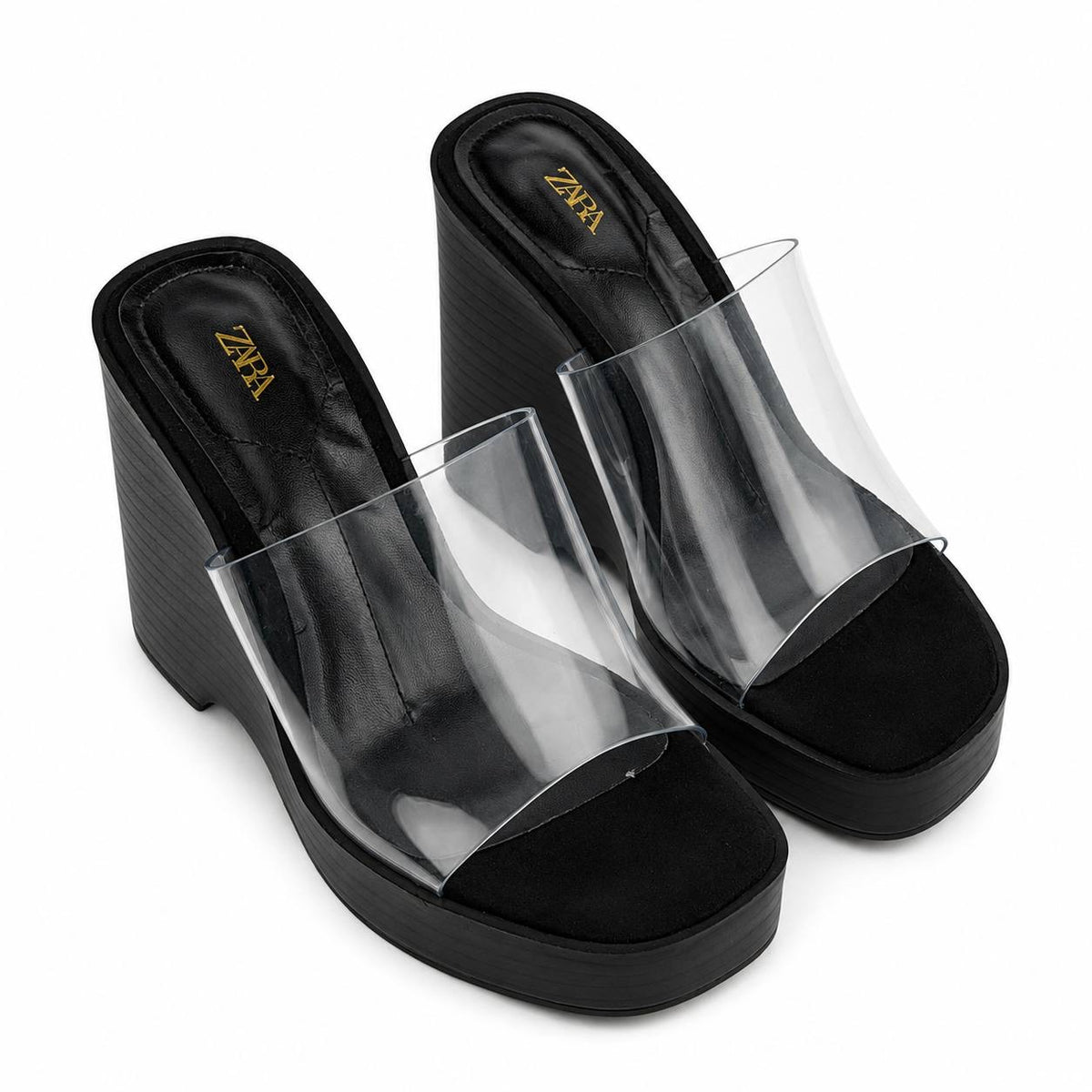 Zara Leopard Print Wedge Mules52