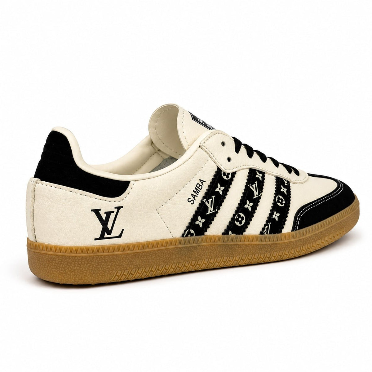 Louis Vuitton x adidas Samba – Cream & Black
