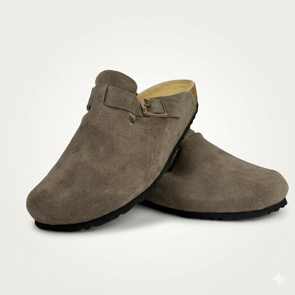 Boston Suede Clogs