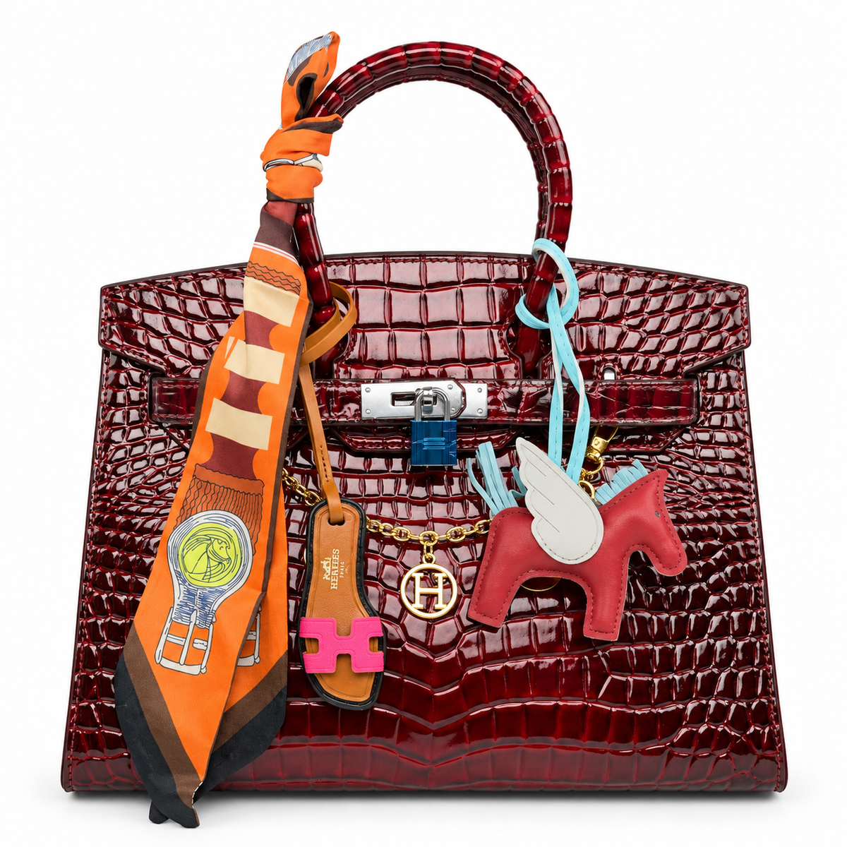 hermes bag burgundy 574