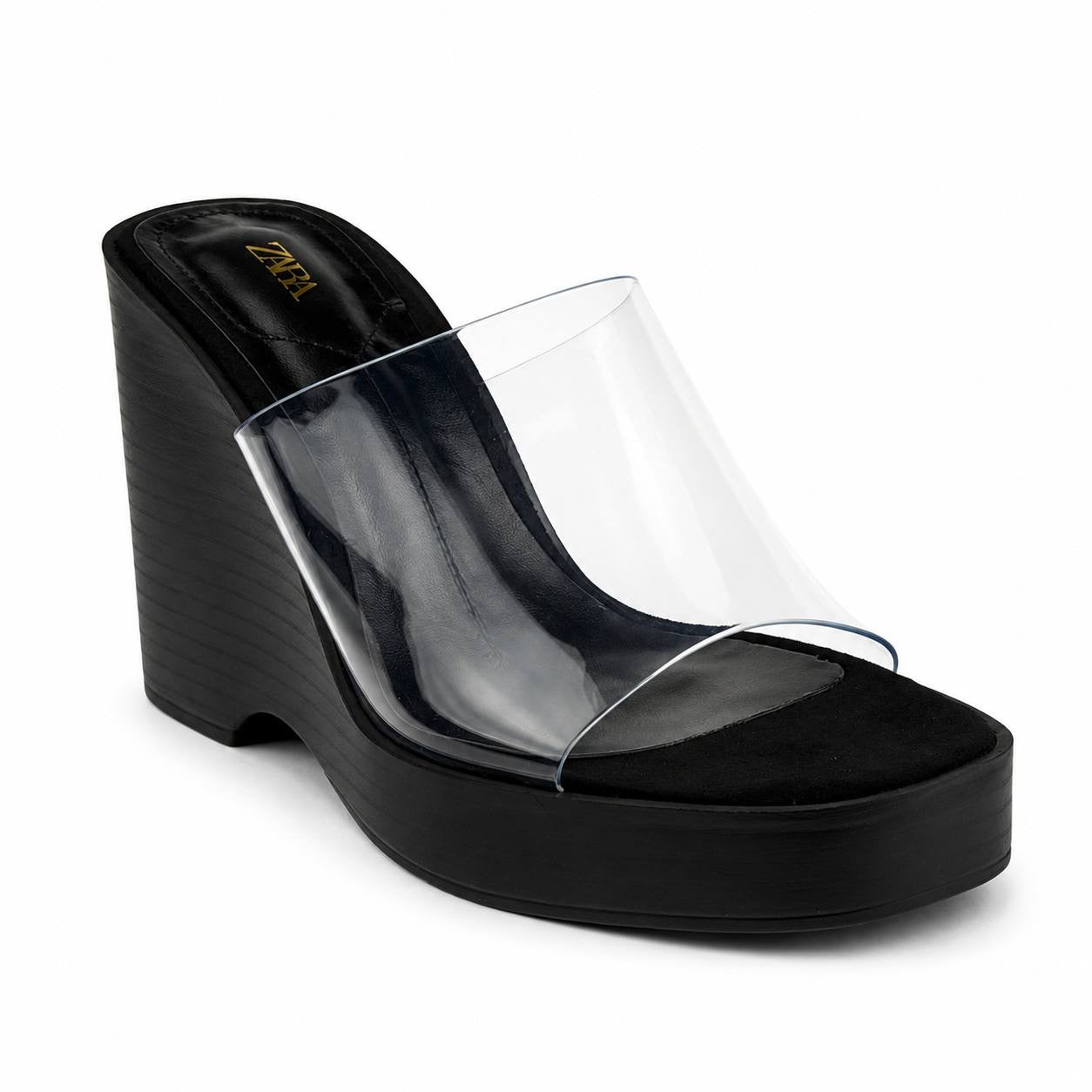 Zara Leopard Print Wedge Mules52