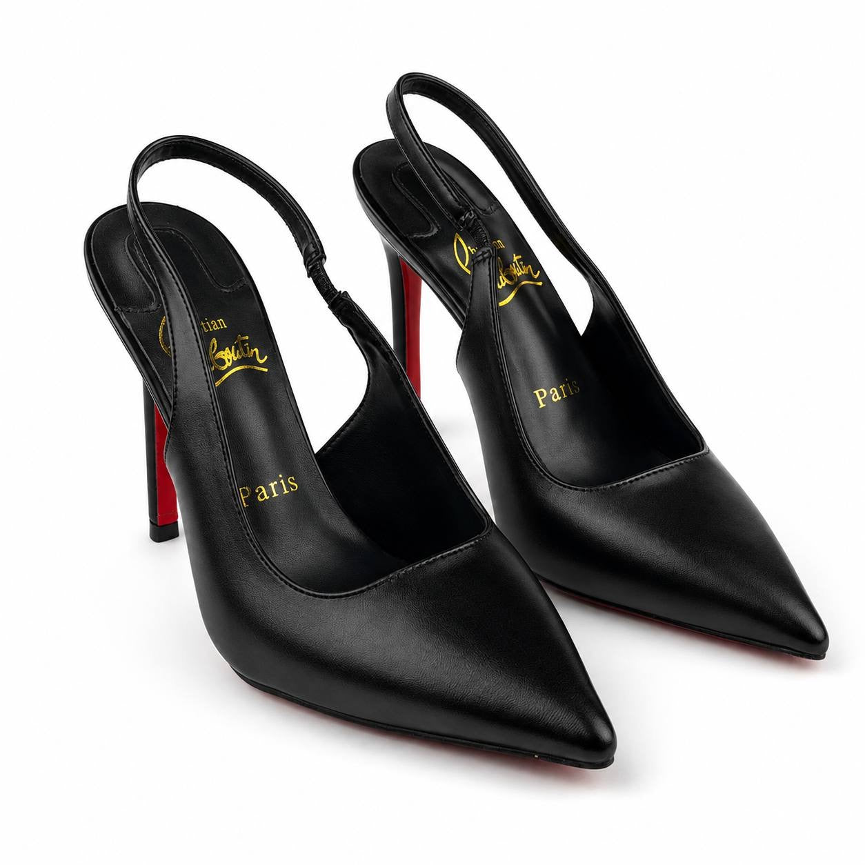 Christian Louboutin Pointed-Toe Slingback Heels