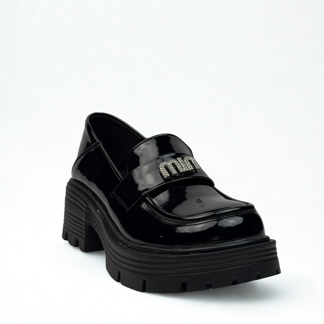 Luxe Patent Loafer Heel 5887