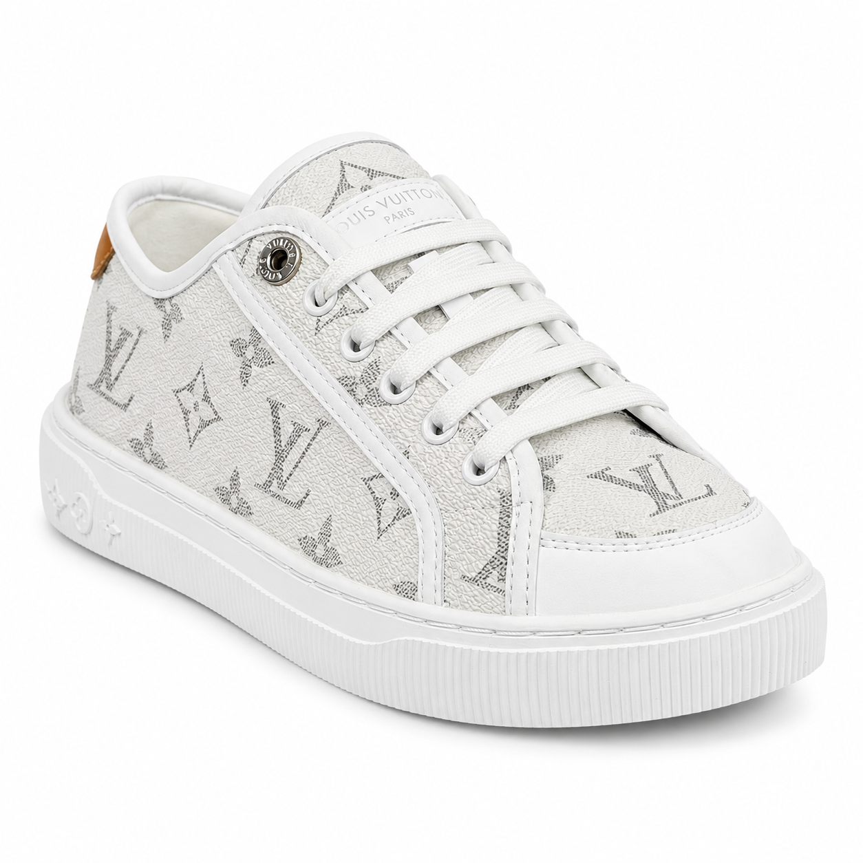 Louis Vuitton Monogram Eclipse Court Sneaker – White/Grey