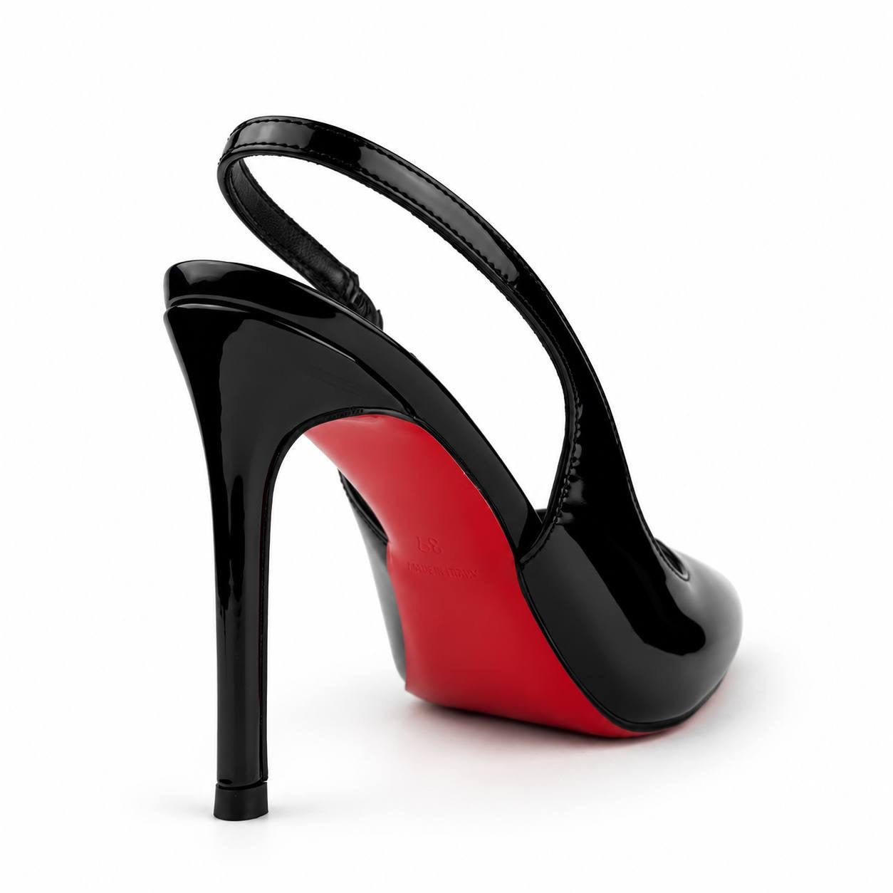 Christian Louboutin Pointed-Toe Slingback Heels