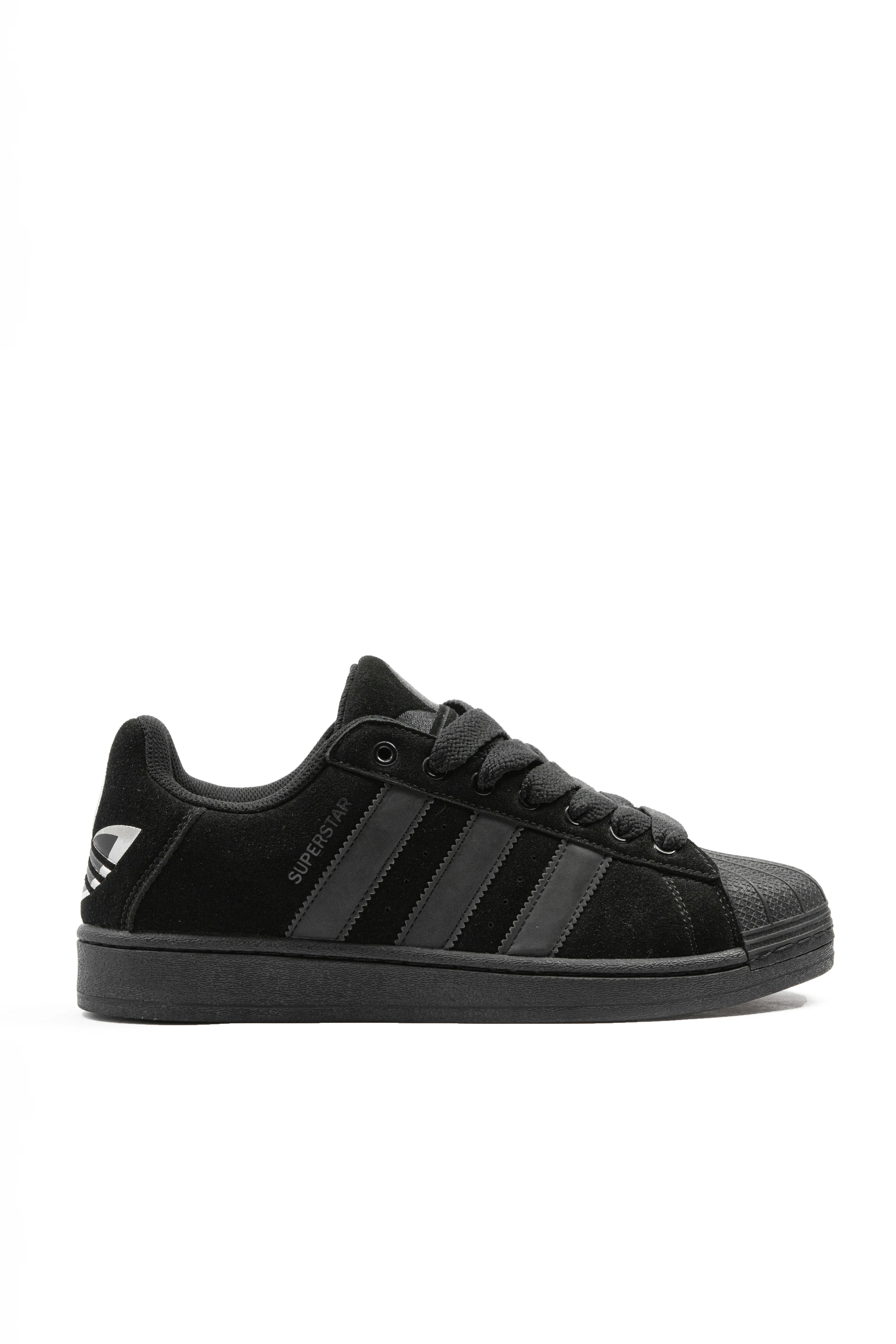 adidas Superstar 3-stripes suede sneakers