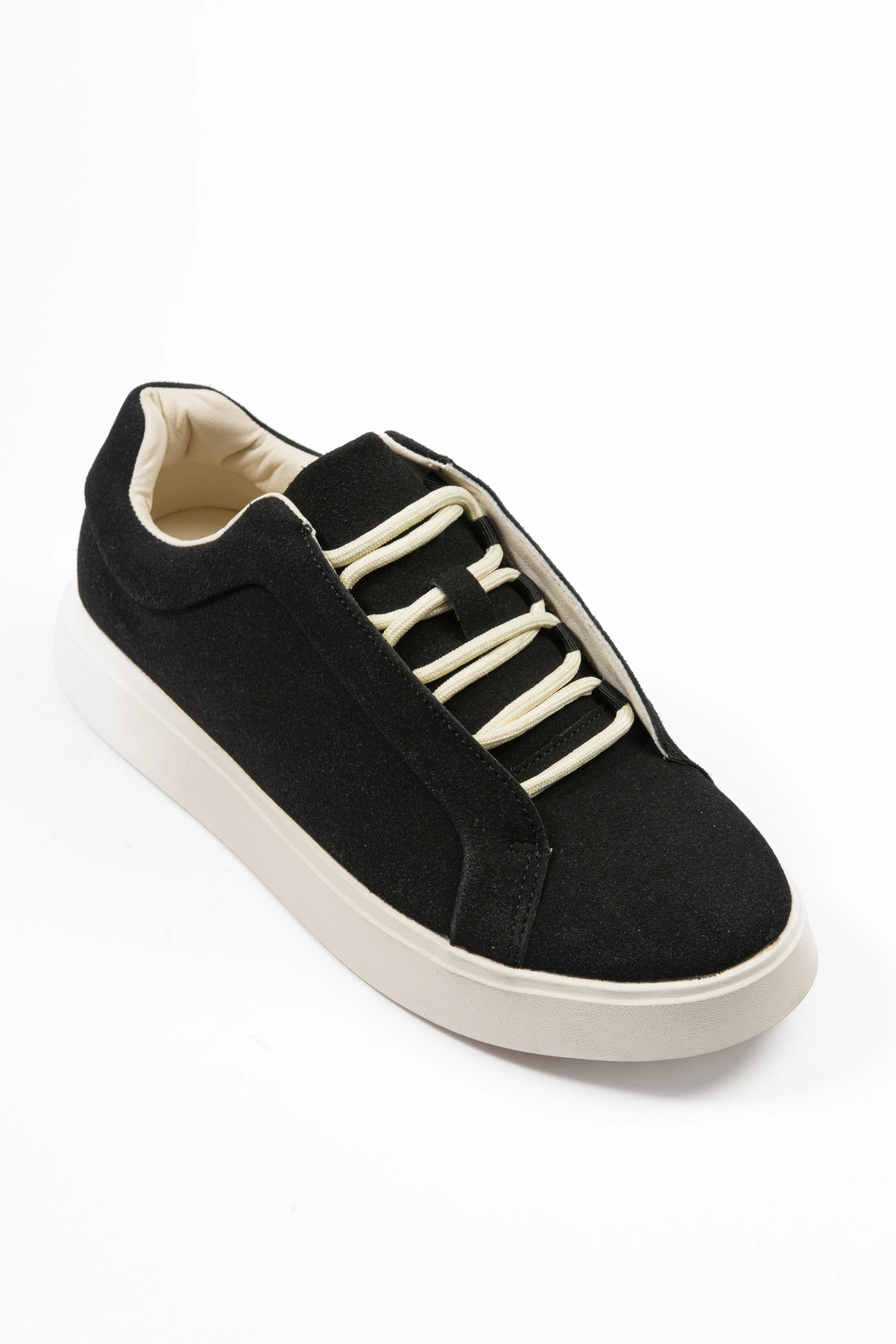 ZARA MONOCHROME SUEDE LEATHER SNEAKERS