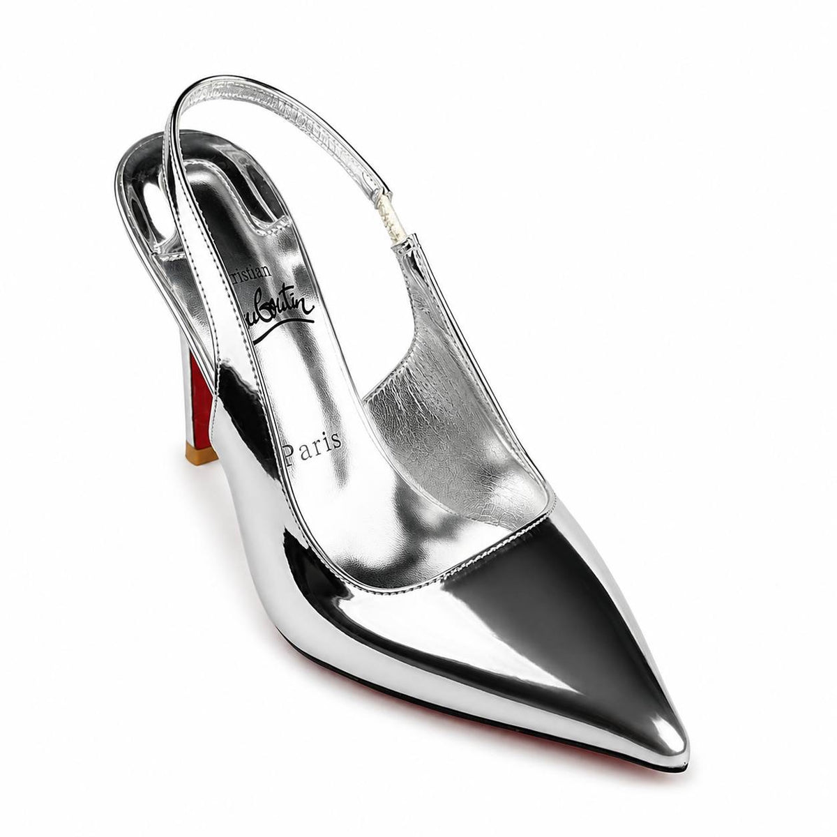 Christian Louboutin Pointed-Toe Slingback Heels