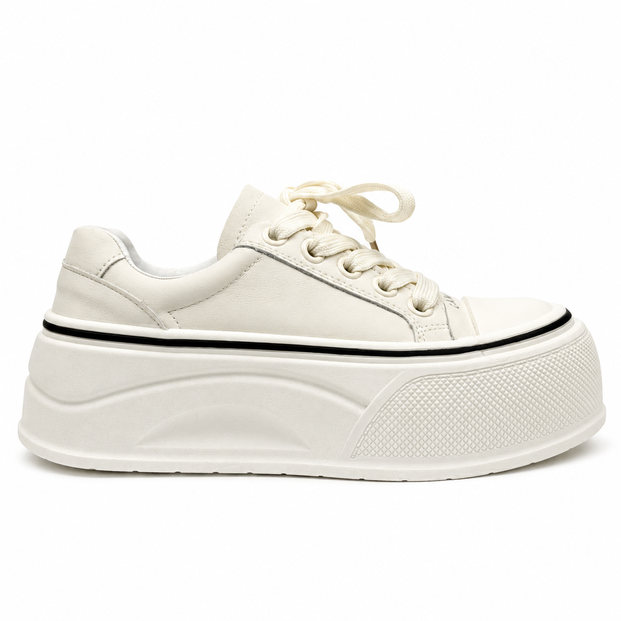 Canale Platform Chunky Sneaker – Black & White