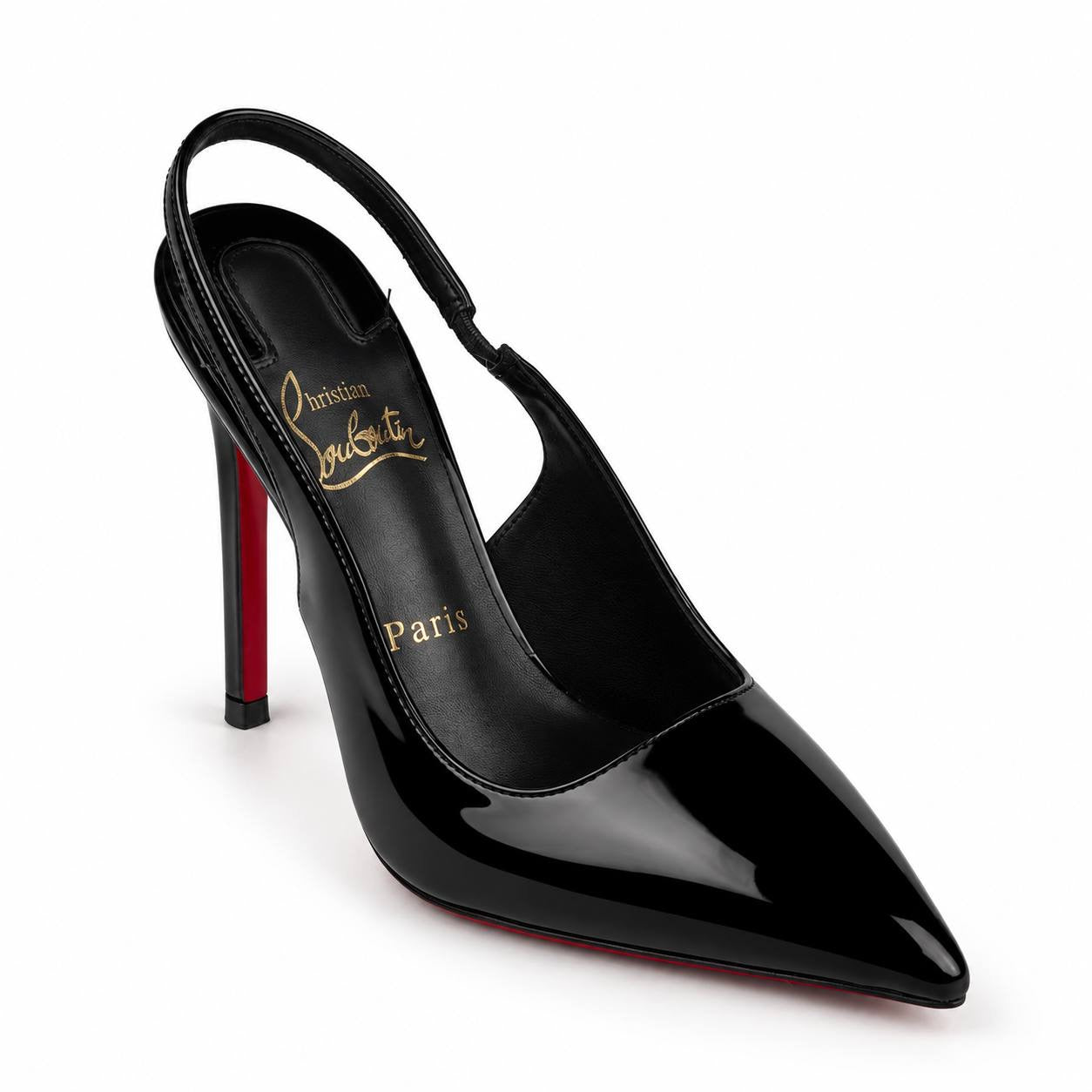 Christian Louboutin Pointed-Toe Slingback Heels