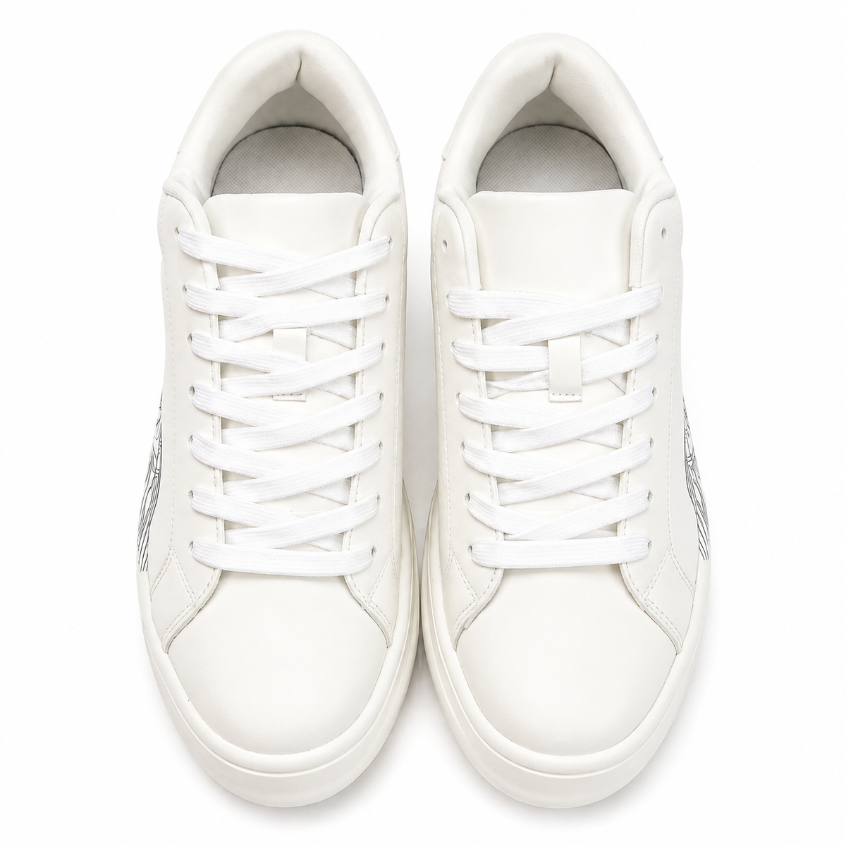 ZARA Contrast Line Art Sneakers