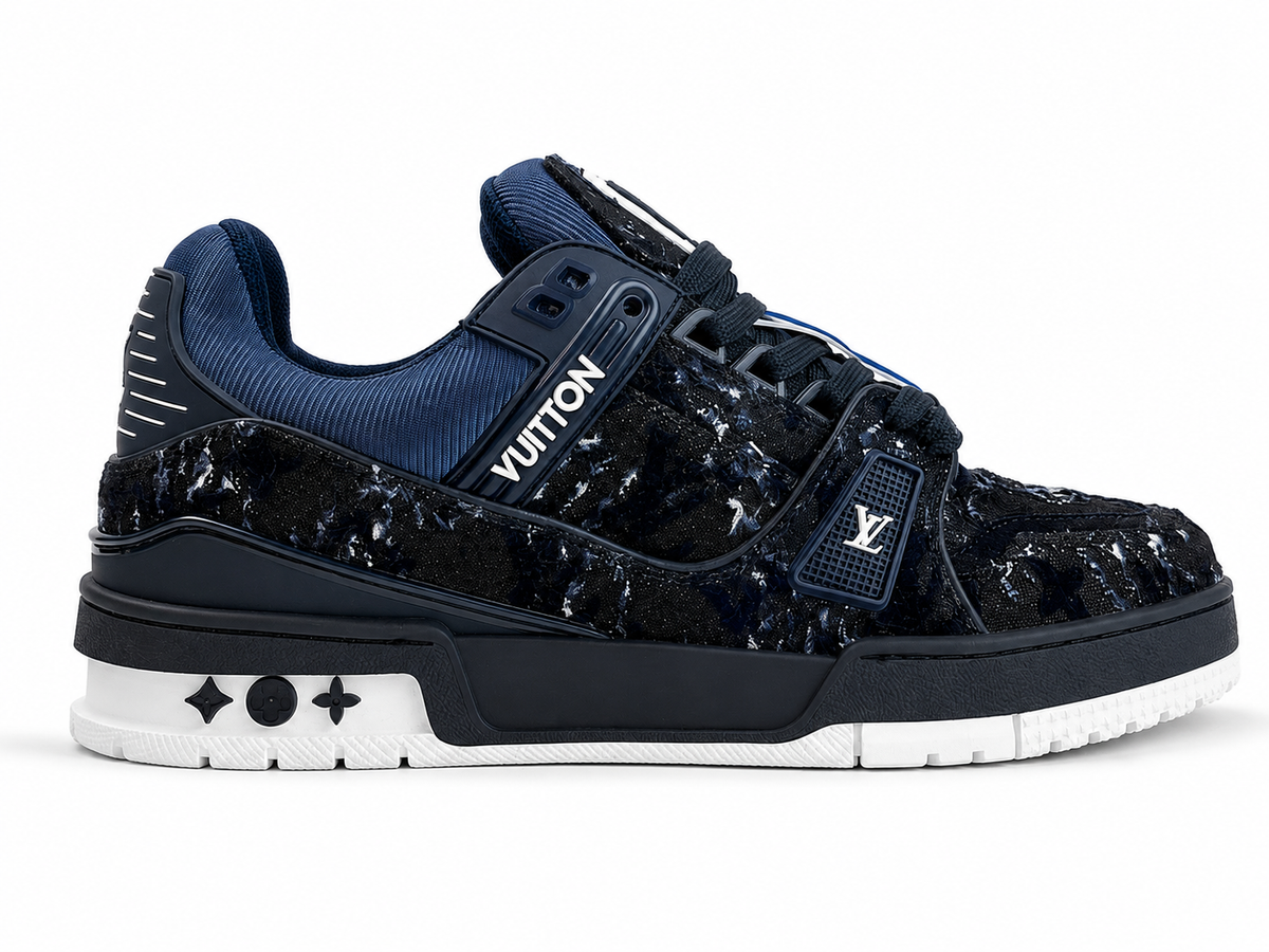 Louis Vuitton LV Trainer Sneaker – Monogram Denim 'Blue/Black' Edition