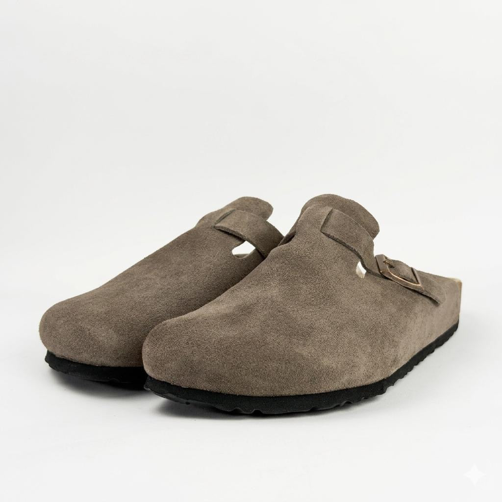 Boston Suede Clogs