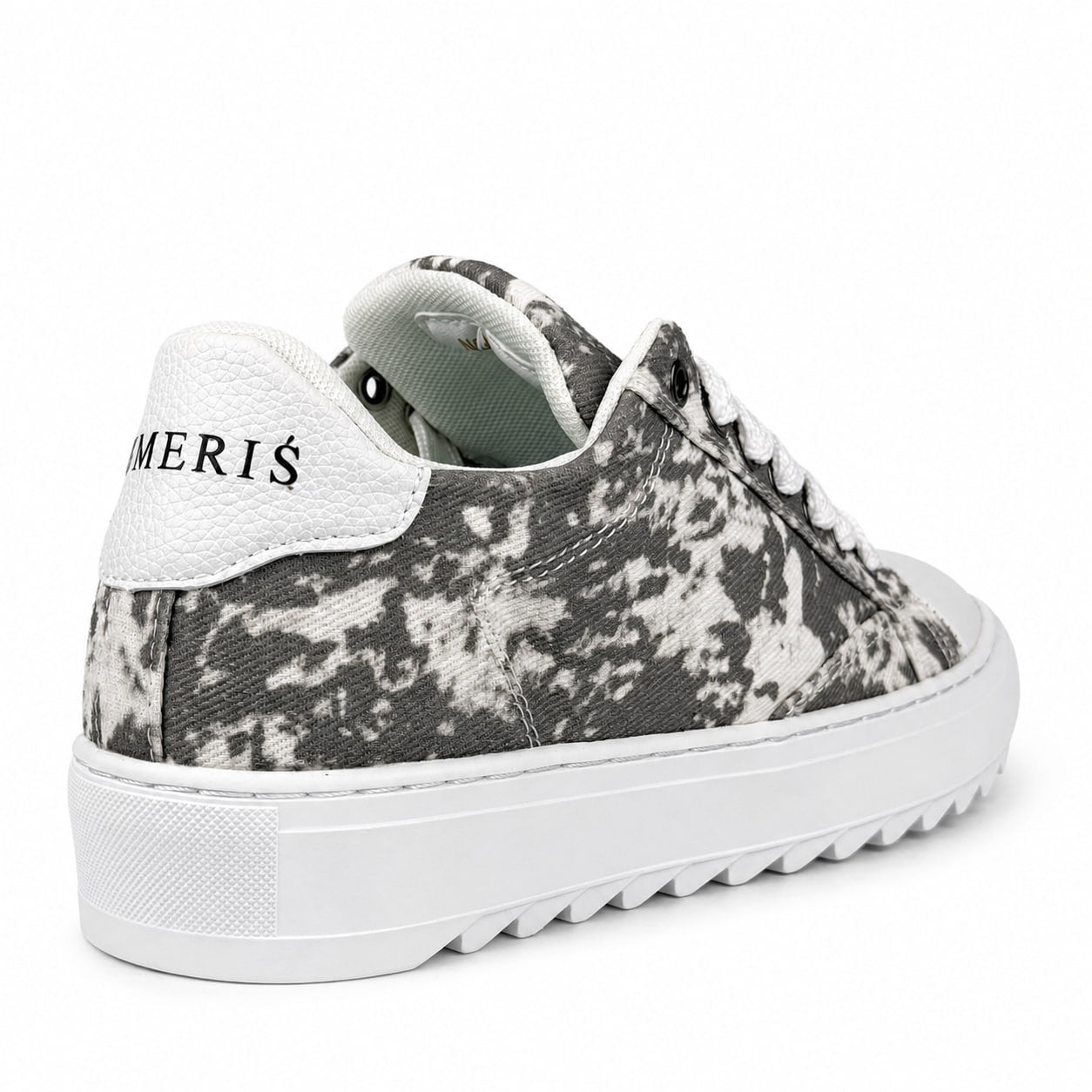 Numeris Low-Top Platform Sneaker – Grey & White
