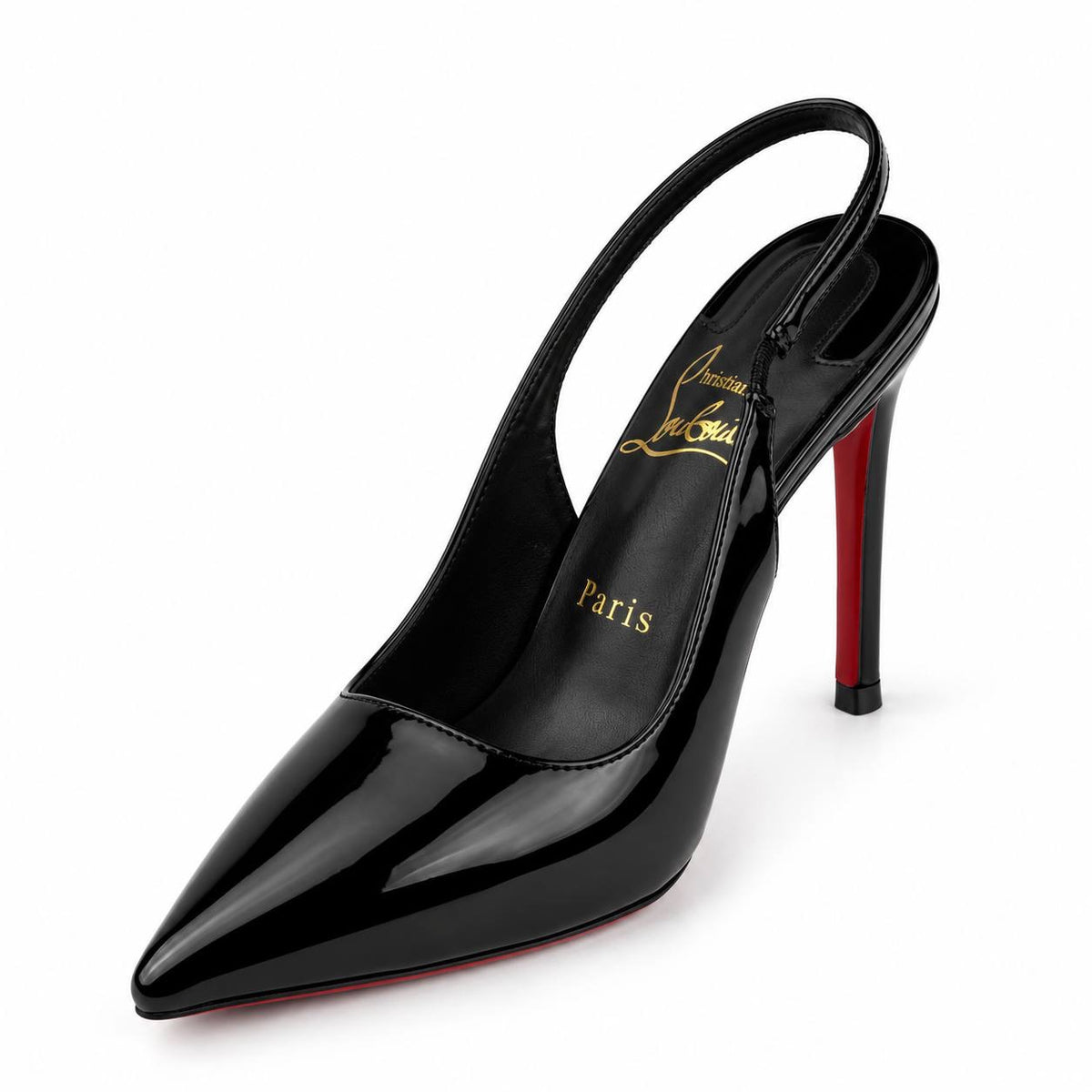 Christian Louboutin Pointed-Toe Slingback Heels