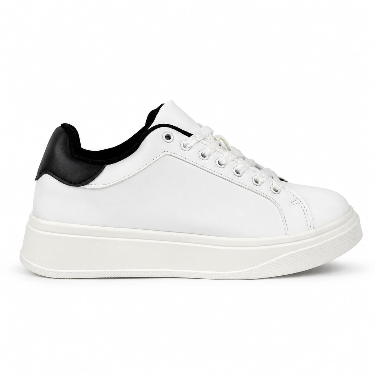 ZARA Basic Sneakers – White & Black 3413