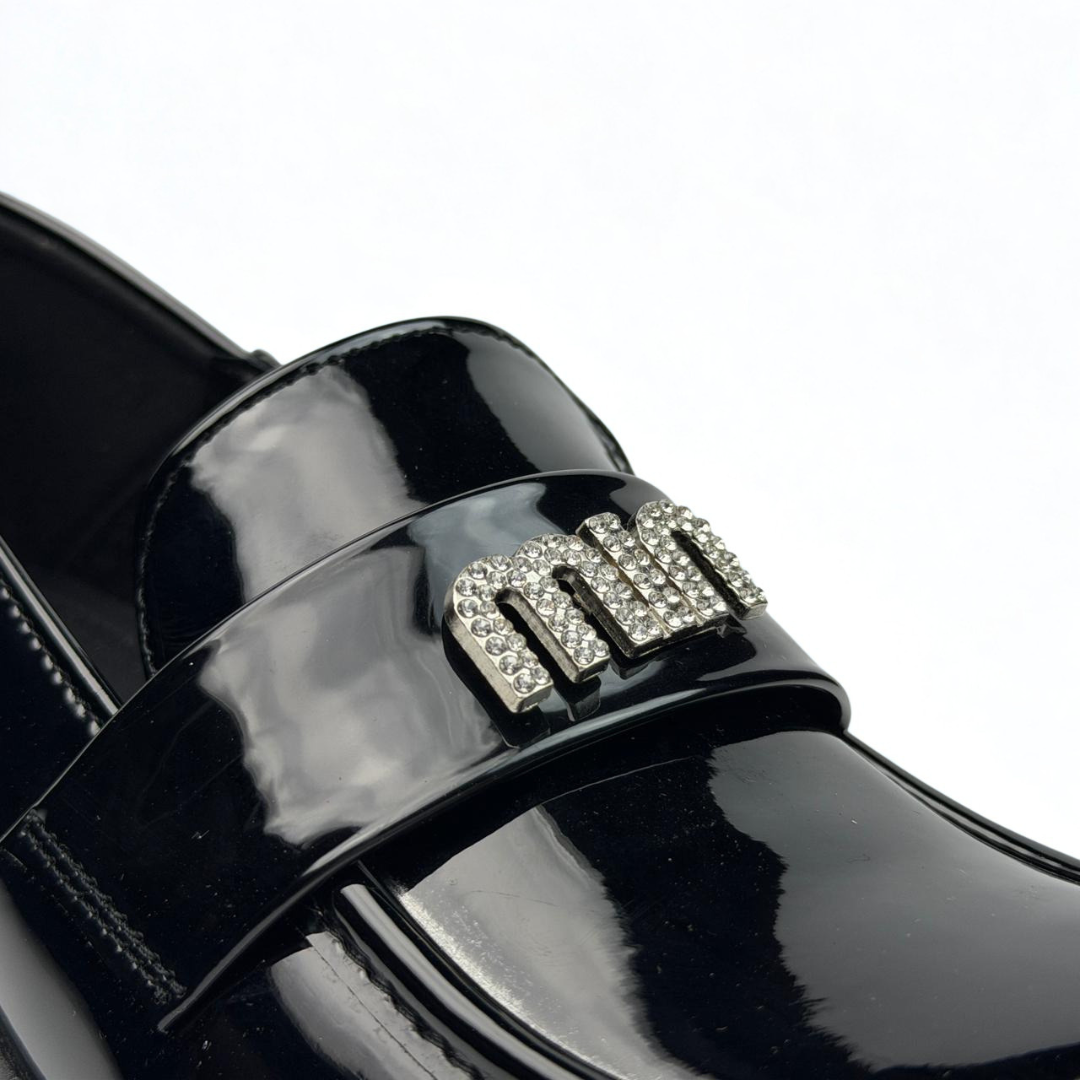 Luxe Patent Loafer Heel 5887