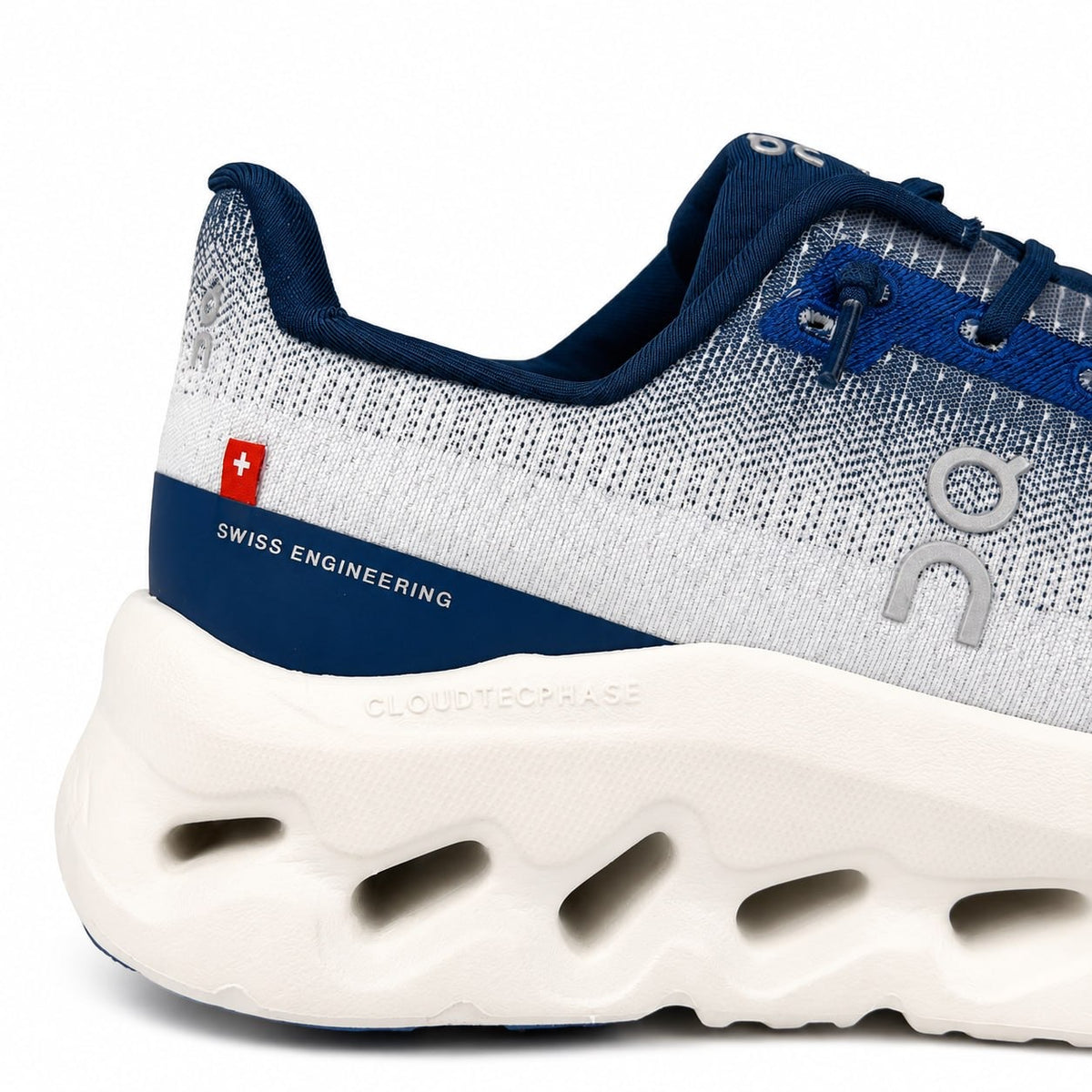 On Cloudmonster – White & Navy