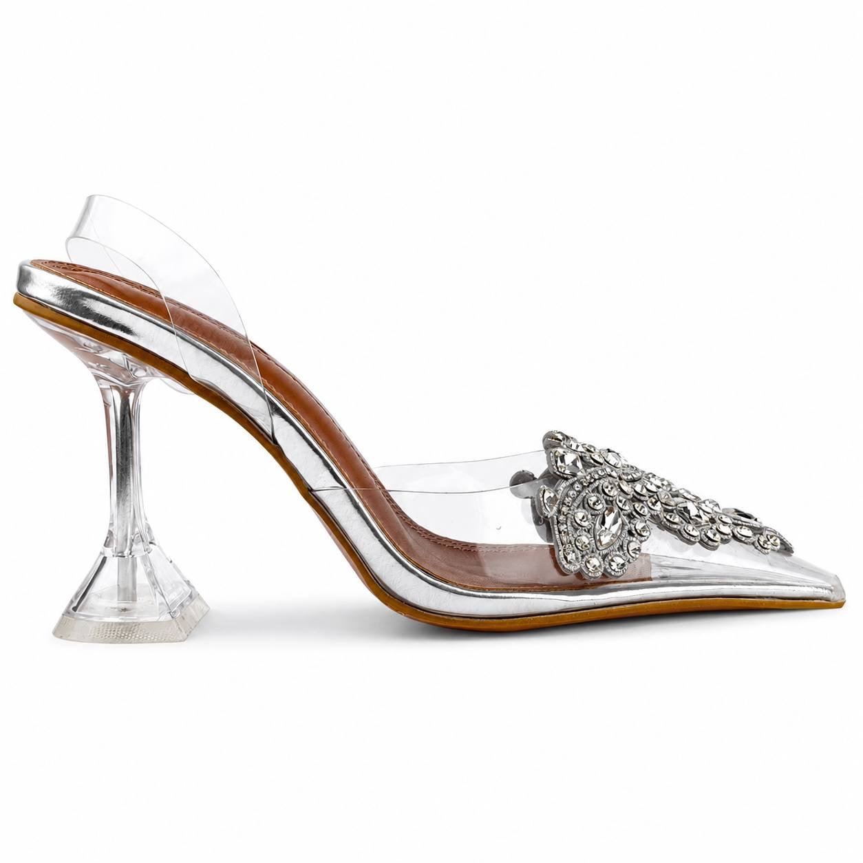 Amina Muaddi Crystal Bow Heels 54