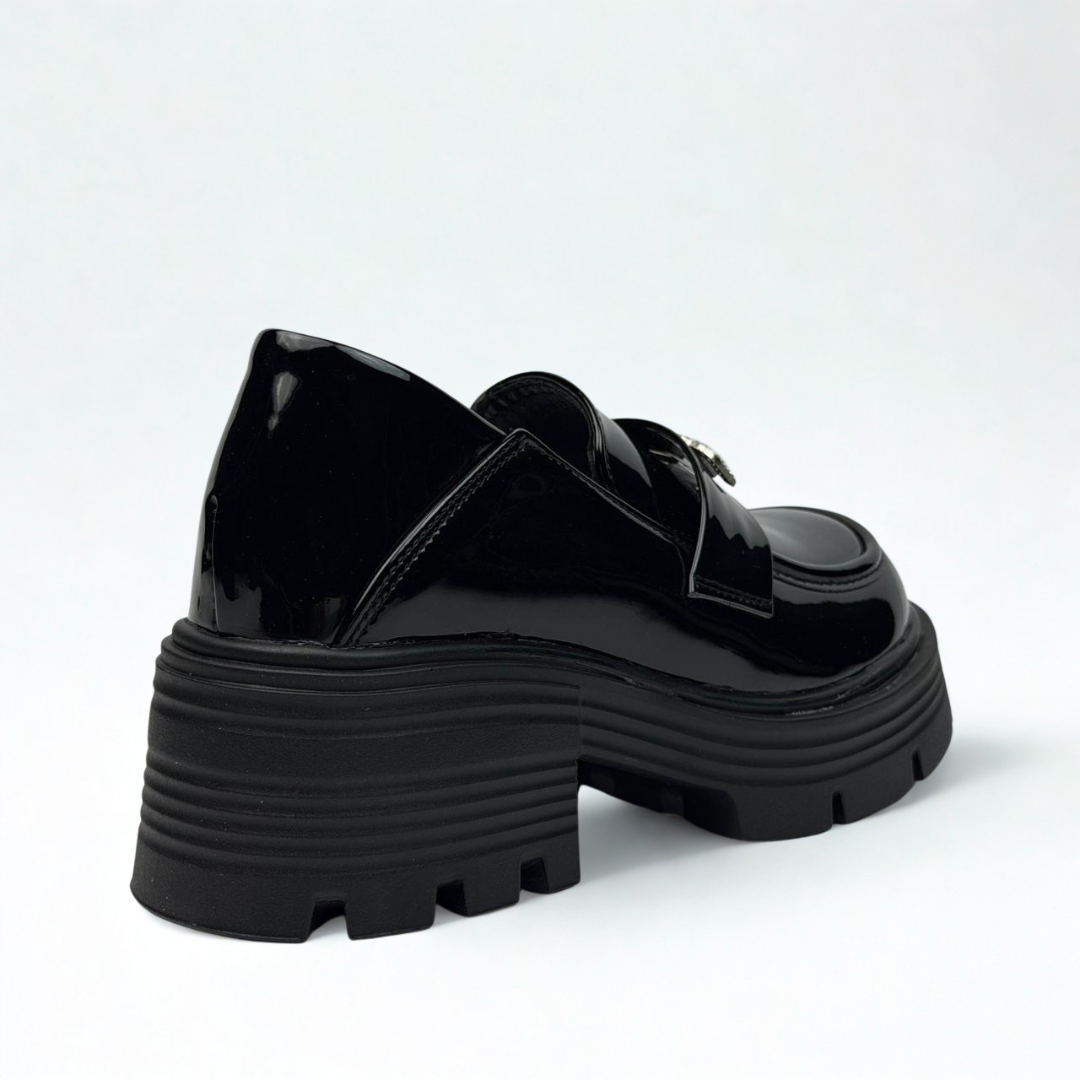 Luxe Patent Loafer Heel 5887