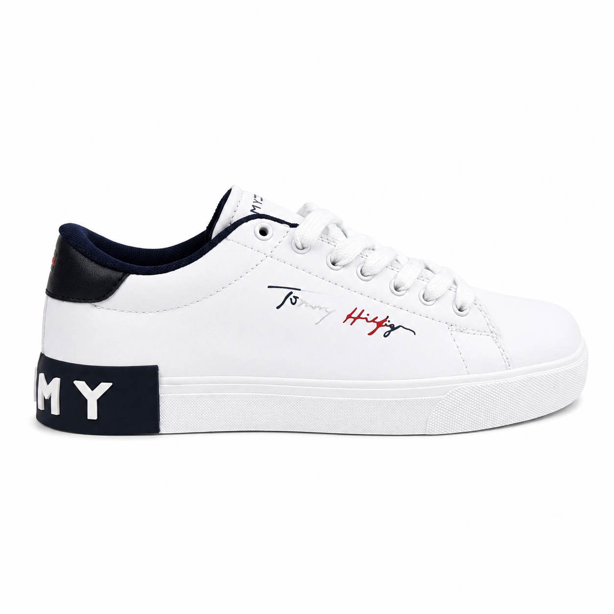 Tommy Hilfiger Essential Court Sneaker – White/Navy