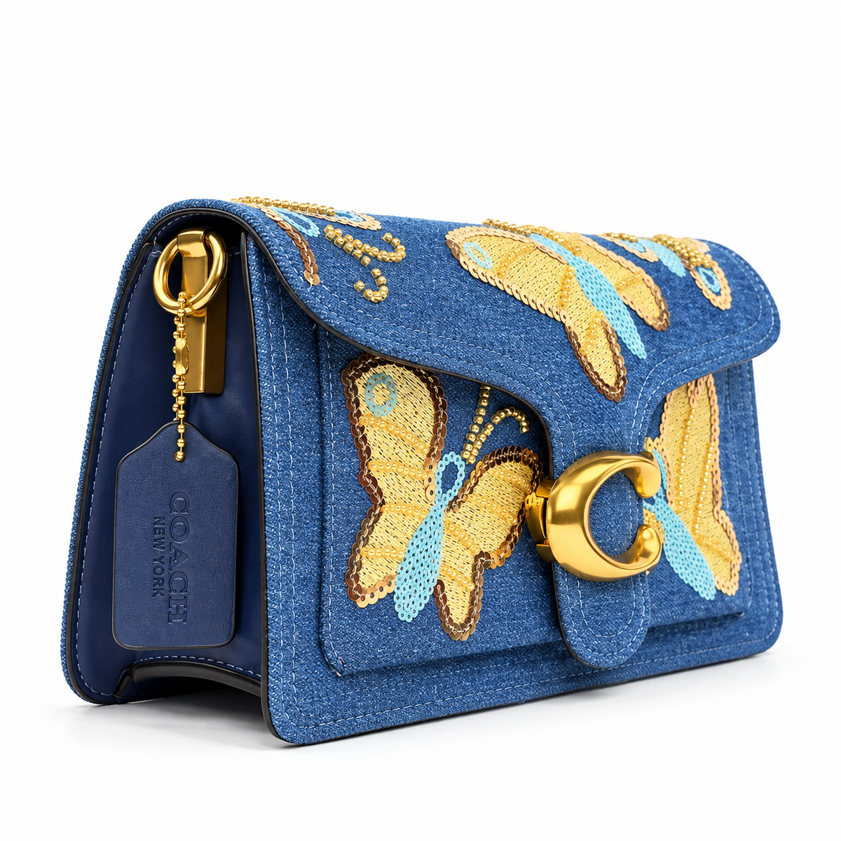 coach bag navy blue 1421