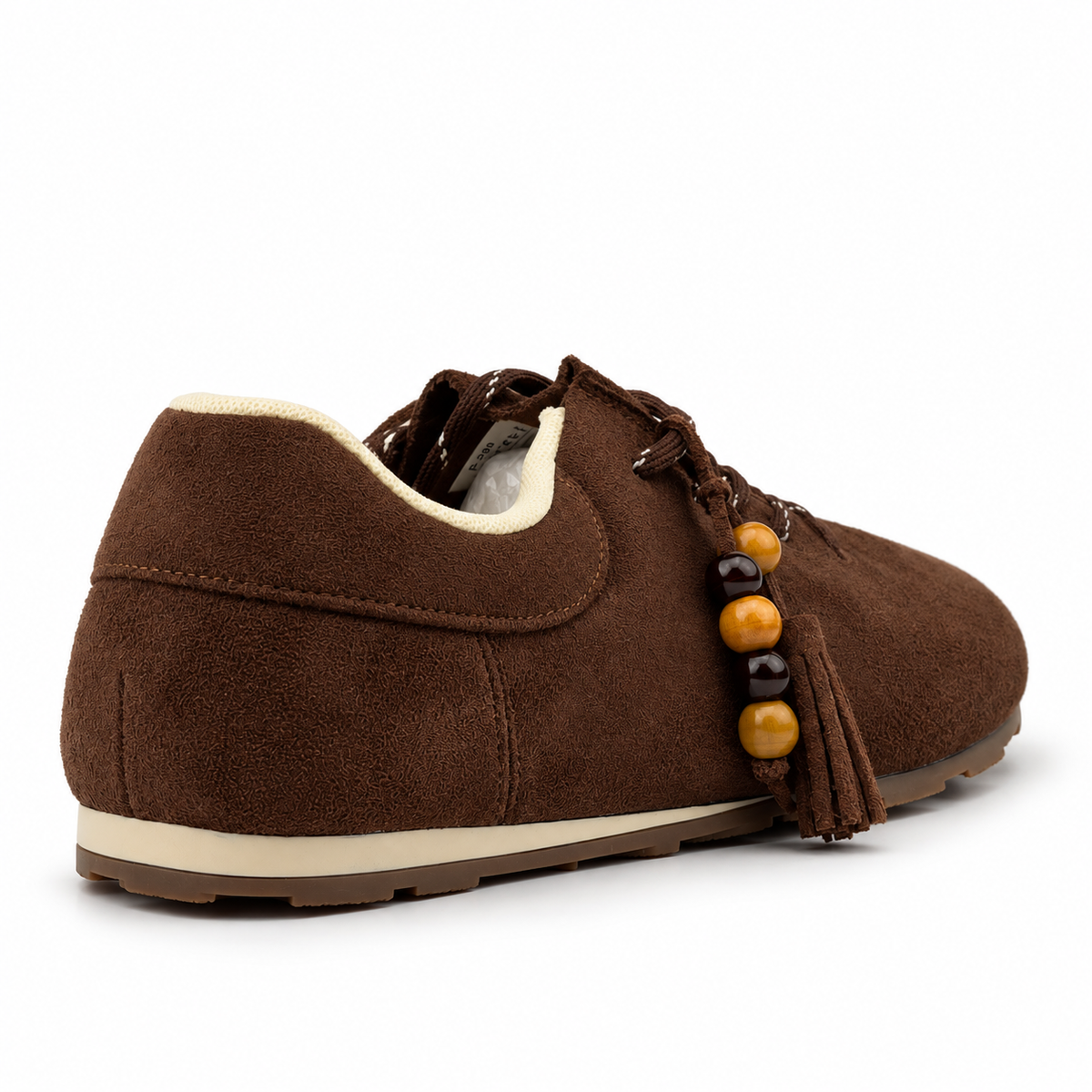 flat suede tassel brown 299