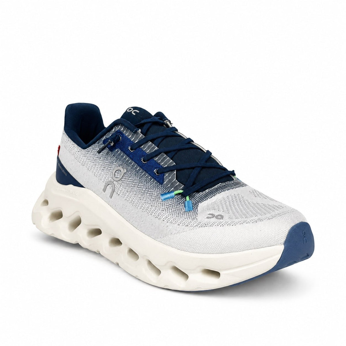 On Cloudmonster – White & Navy