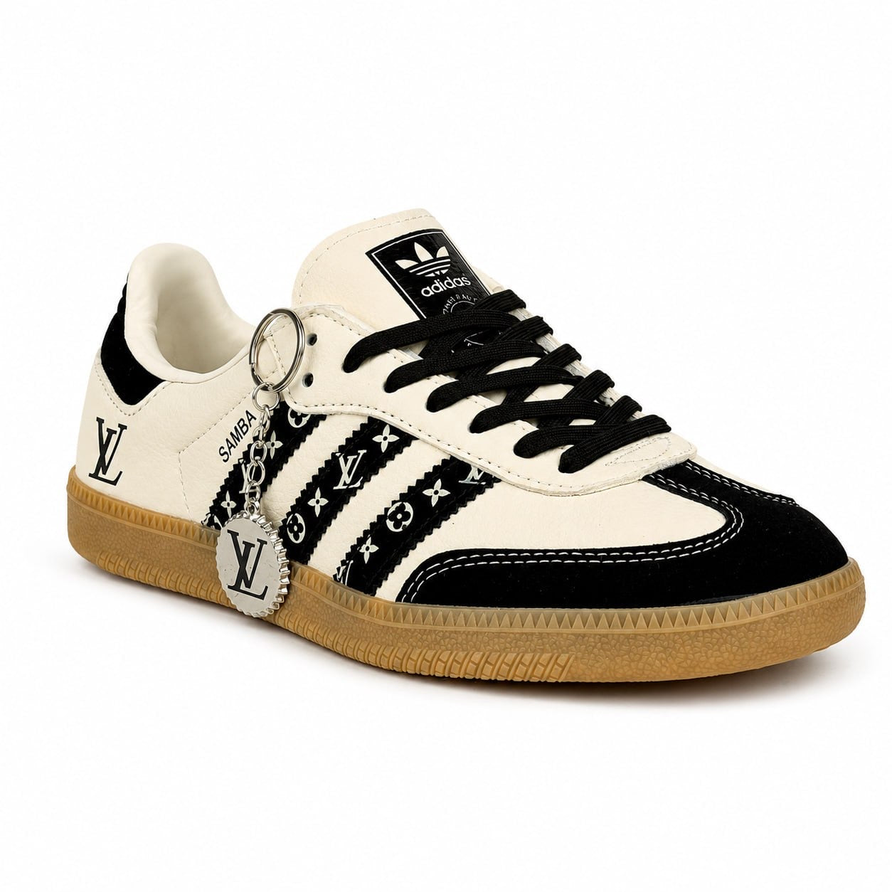 Louis Vuitton x adidas Samba – Cream & Black