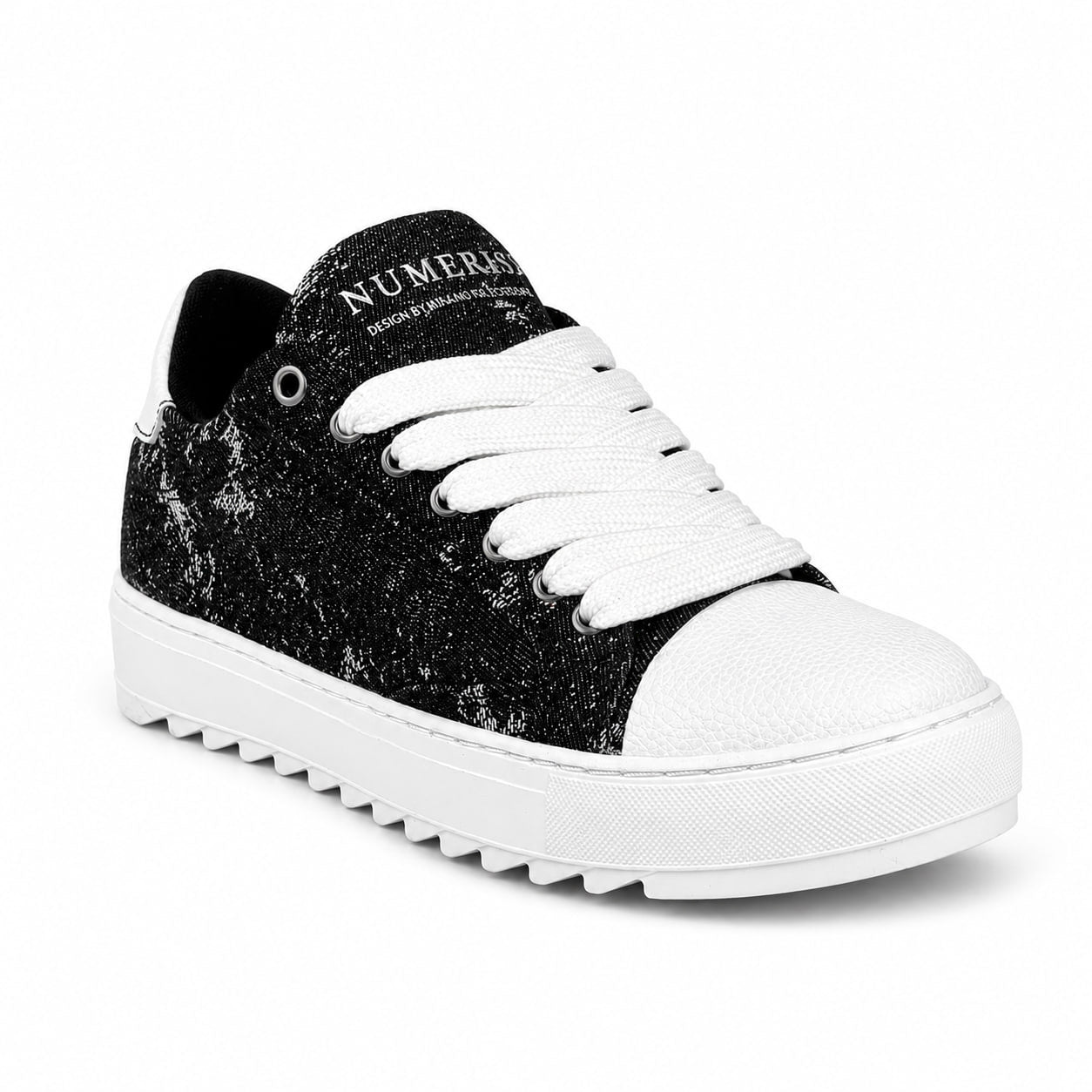 Numeris Low-Top Sneaker – White & Black