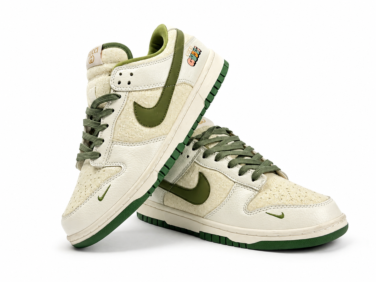 Nike SB Dunk Low Gucci Custom Olive