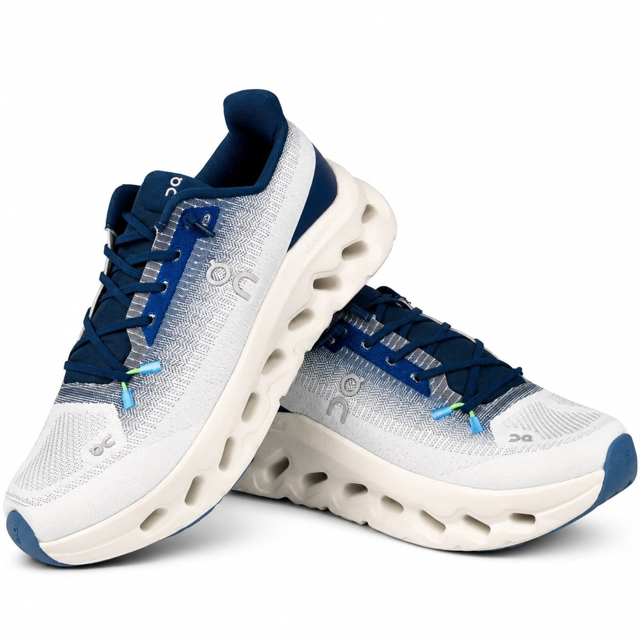 On Cloudmonster – White & Navy