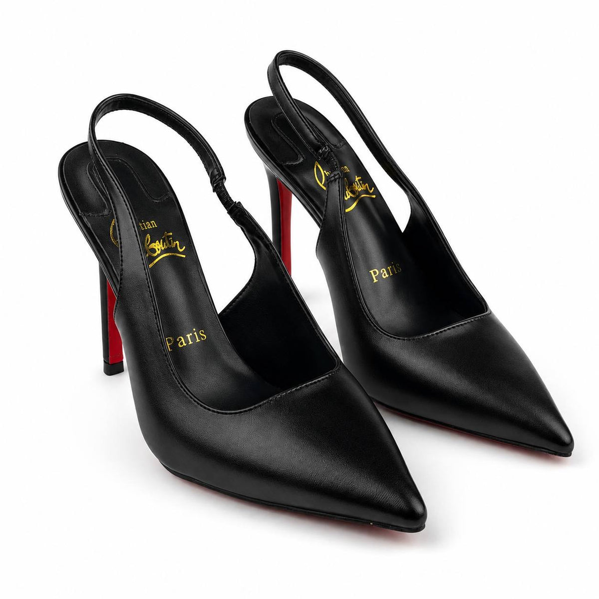 Christian Louboutin Pointed-Toe Slingback Heels