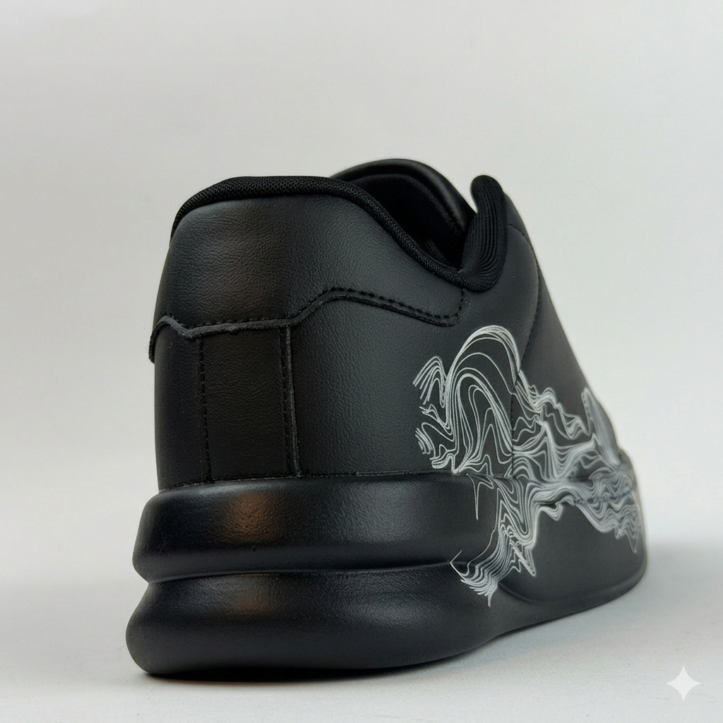 ZARA Contrast Line Art Sneakers