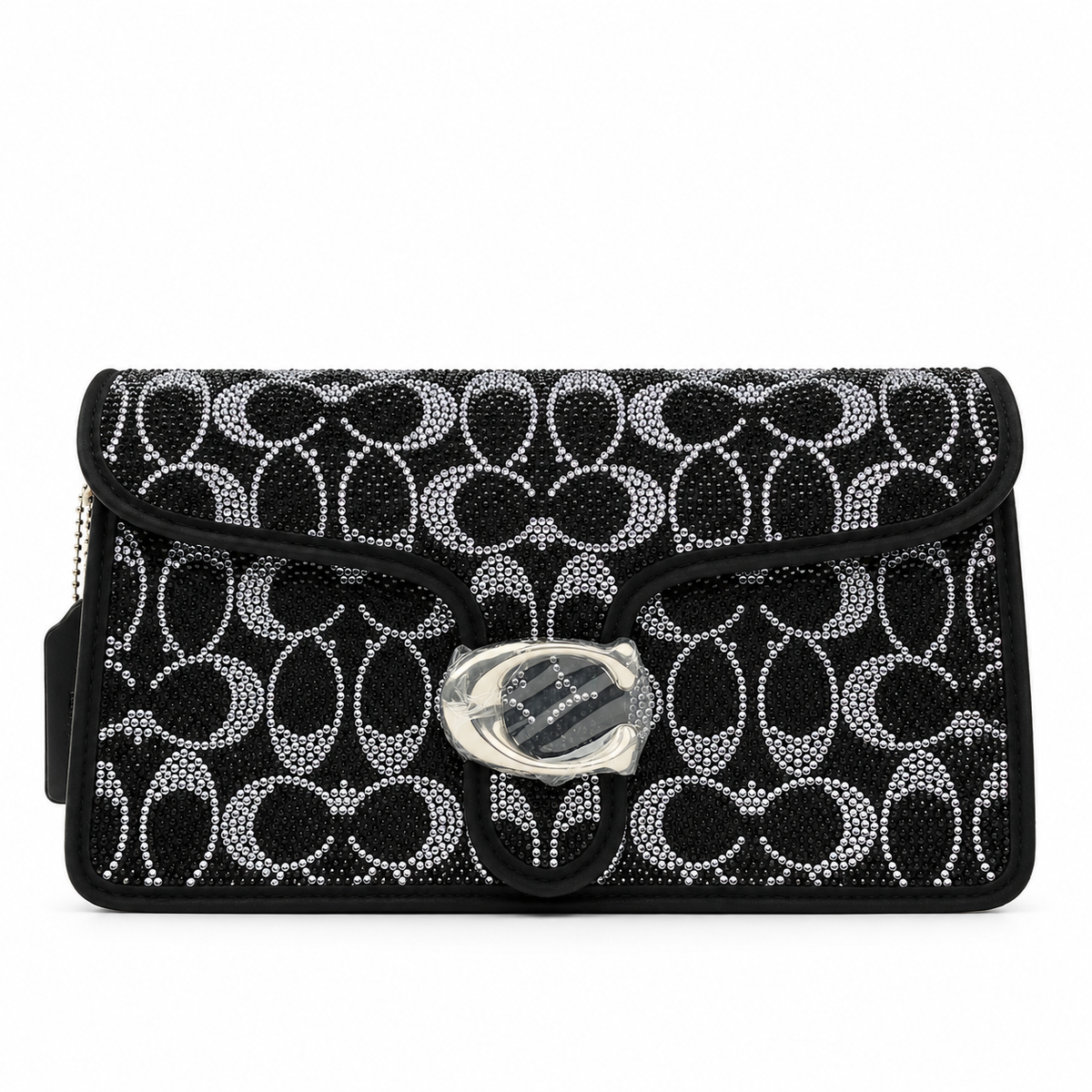 coach bag black & silver 1421
