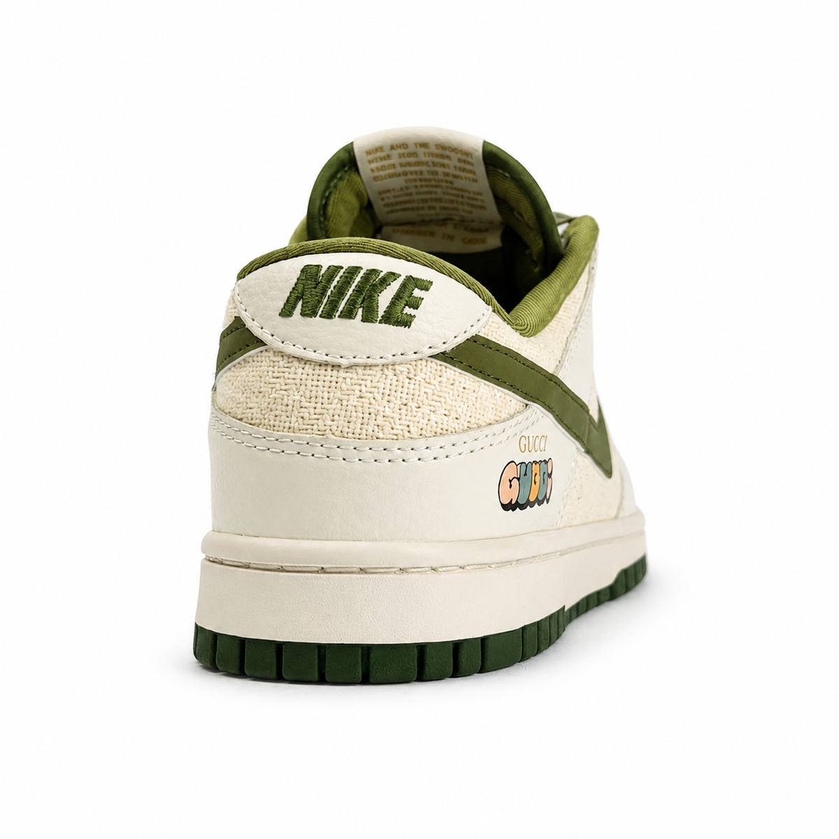 Nike SB Dunk Low Gucci Custom Olive