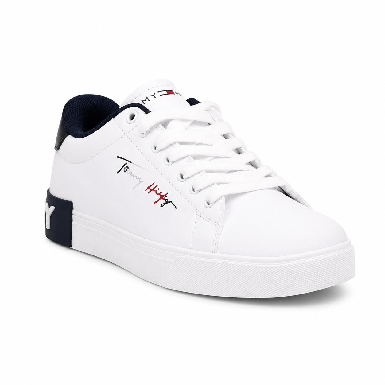 Tommy Hilfiger Essential Court Sneaker – White/Navy