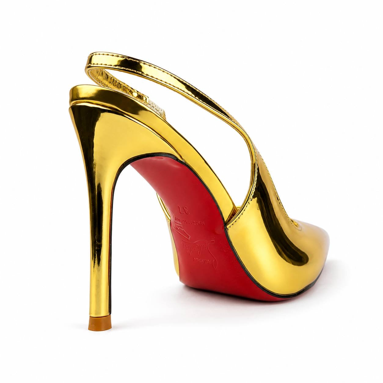 Christian Louboutin Pointed-Toe Slingback Heels