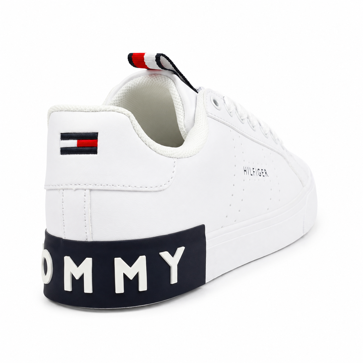 Tommy Hilfiger Essential Court Sneaker – White/Navy